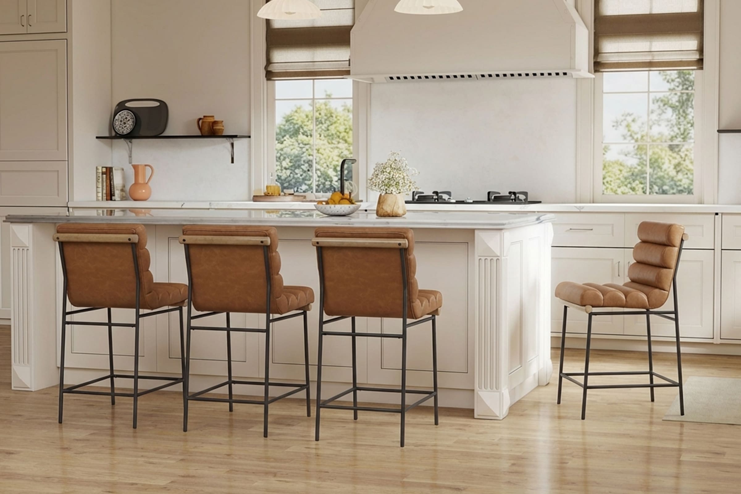chairus Farmhouse Counter Height Bar Stools