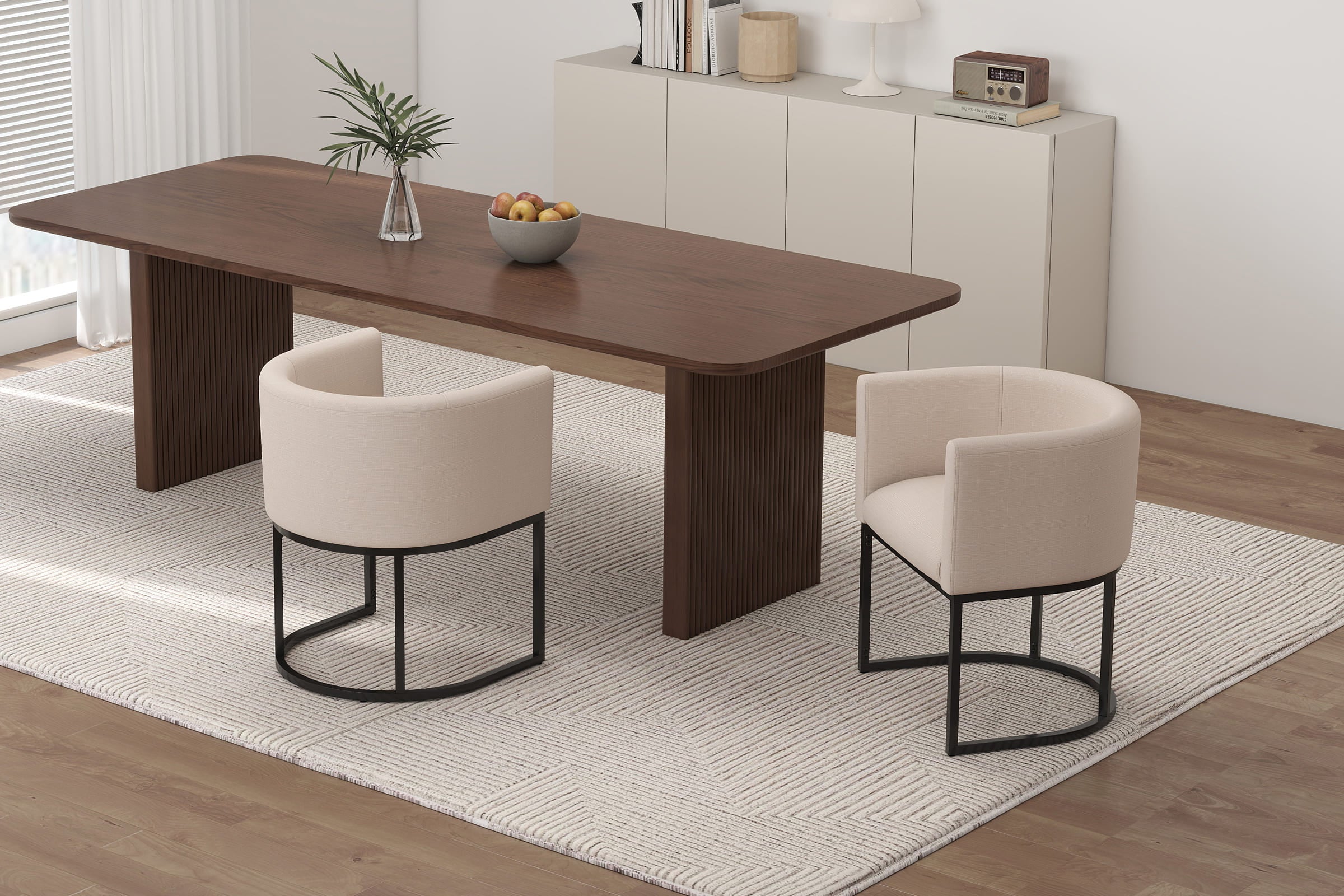 chairus Barrel Back Upholstered Dining Chair