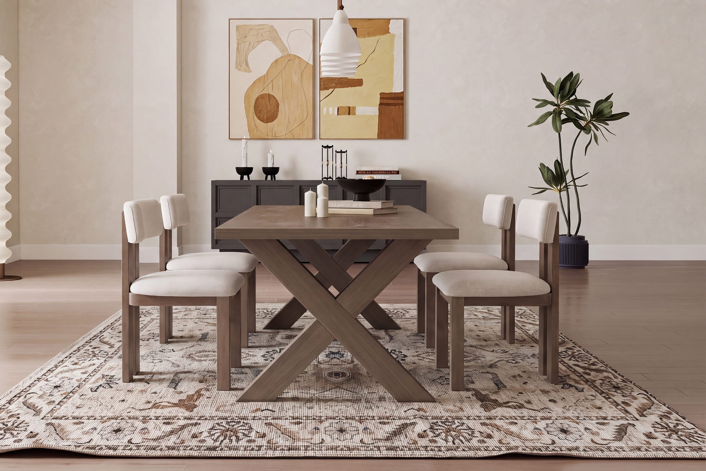 CHAIRUS Modern Armless Dining Chairs