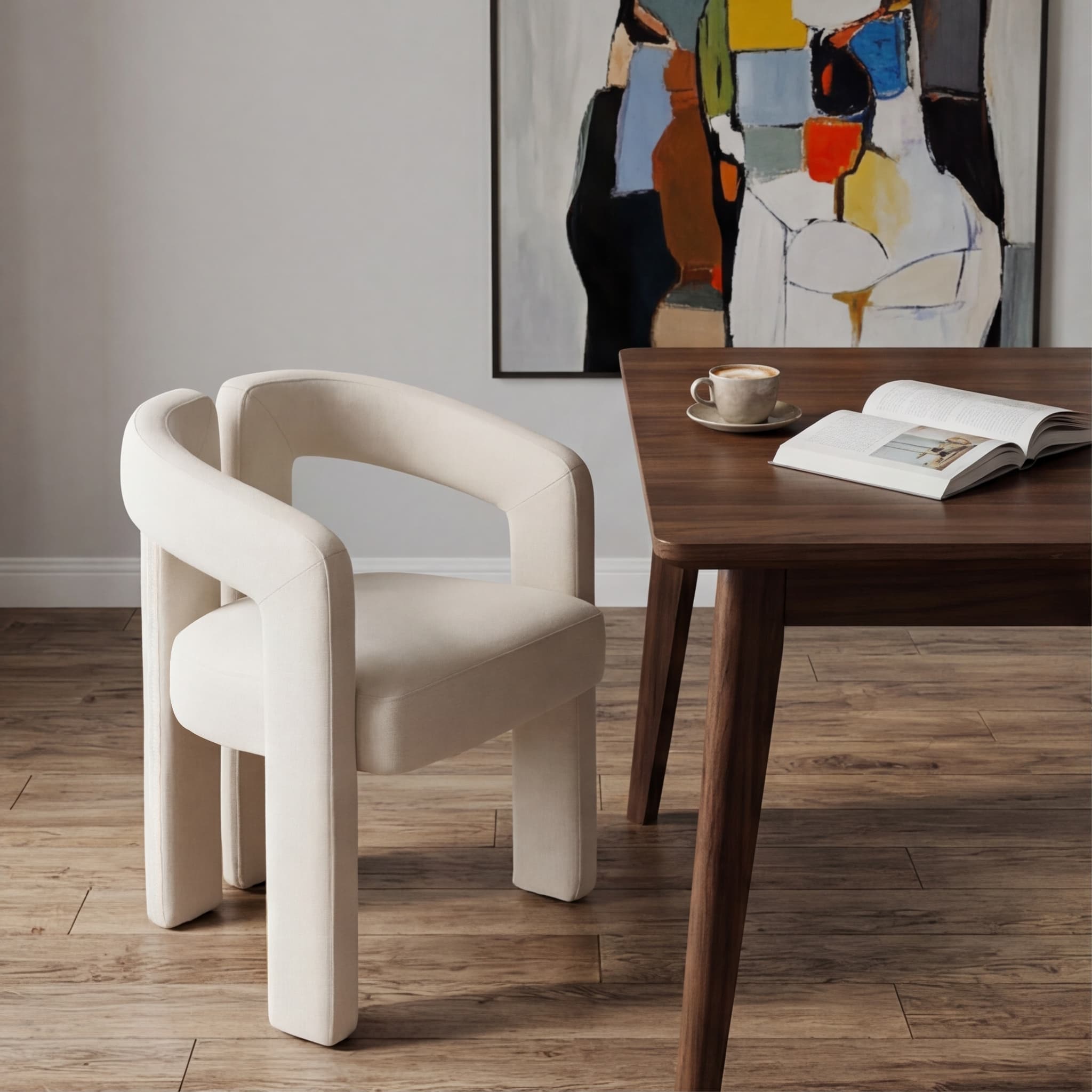 Modern Barrel Dining Chair 1 PCS - 10068DC