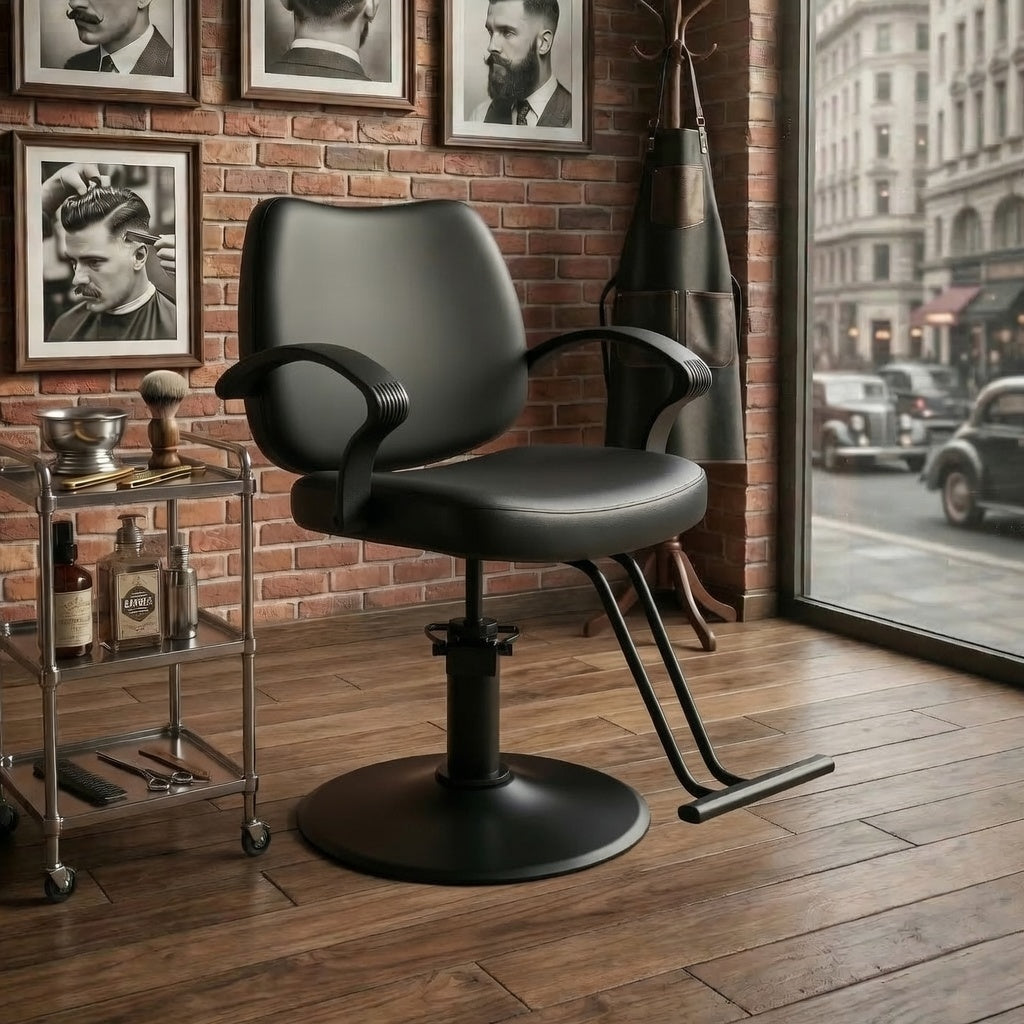 Modern Leather Office Chair with Heavy-Duty Steel Frame