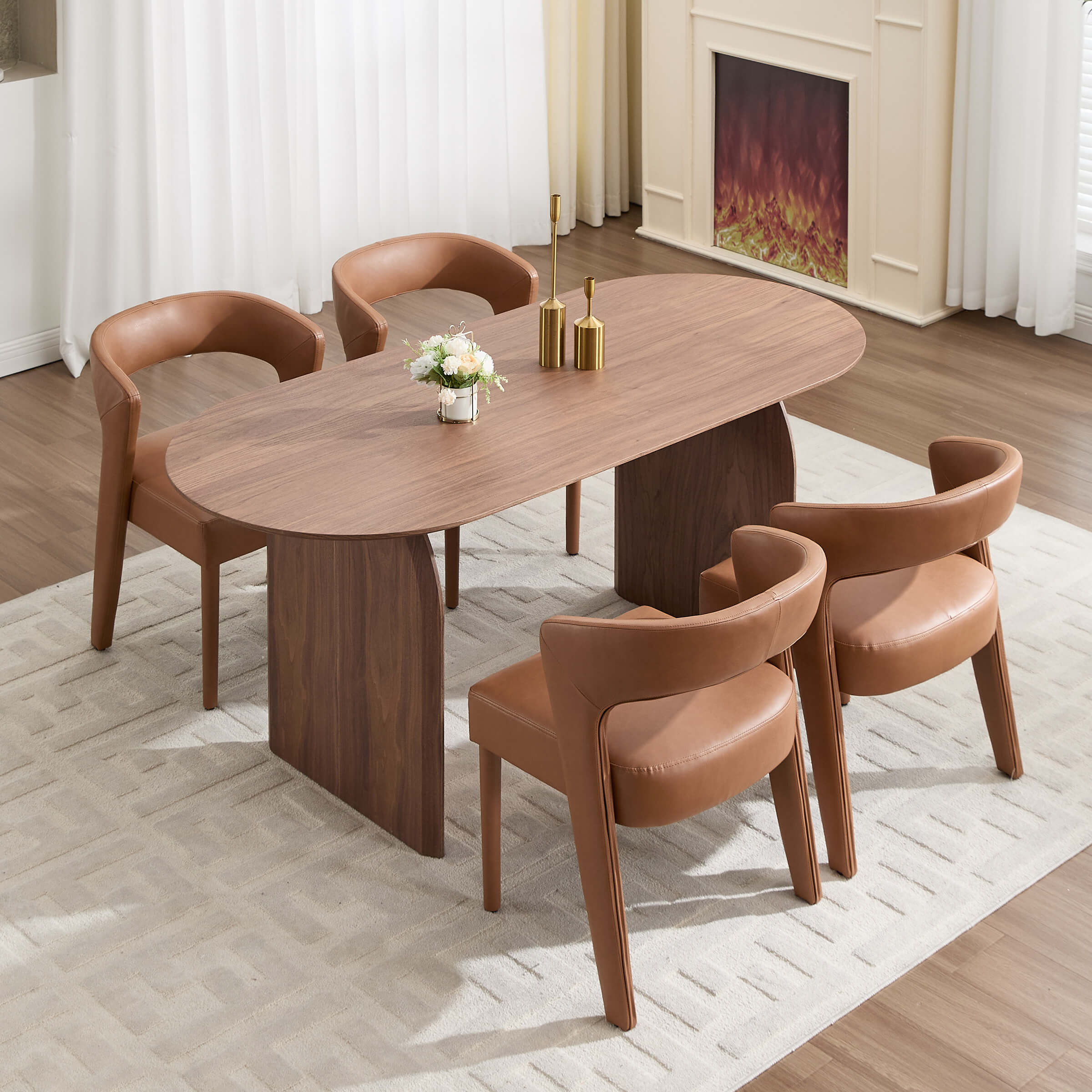 KMAX Cozy Cutout Back Dining Chairs - 10098DC