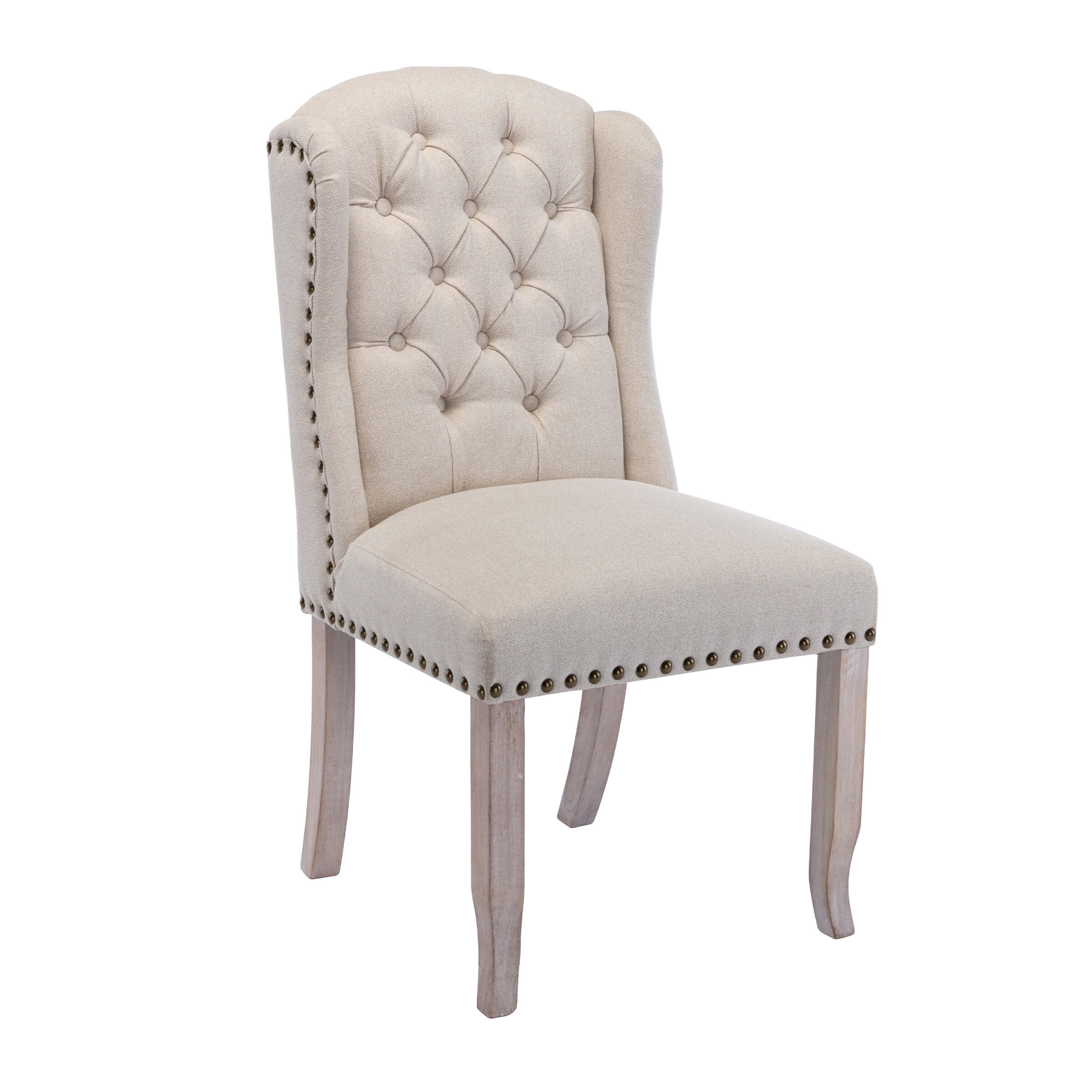 Parsons Linen Dining Chairs Set of 2 - 1296DC