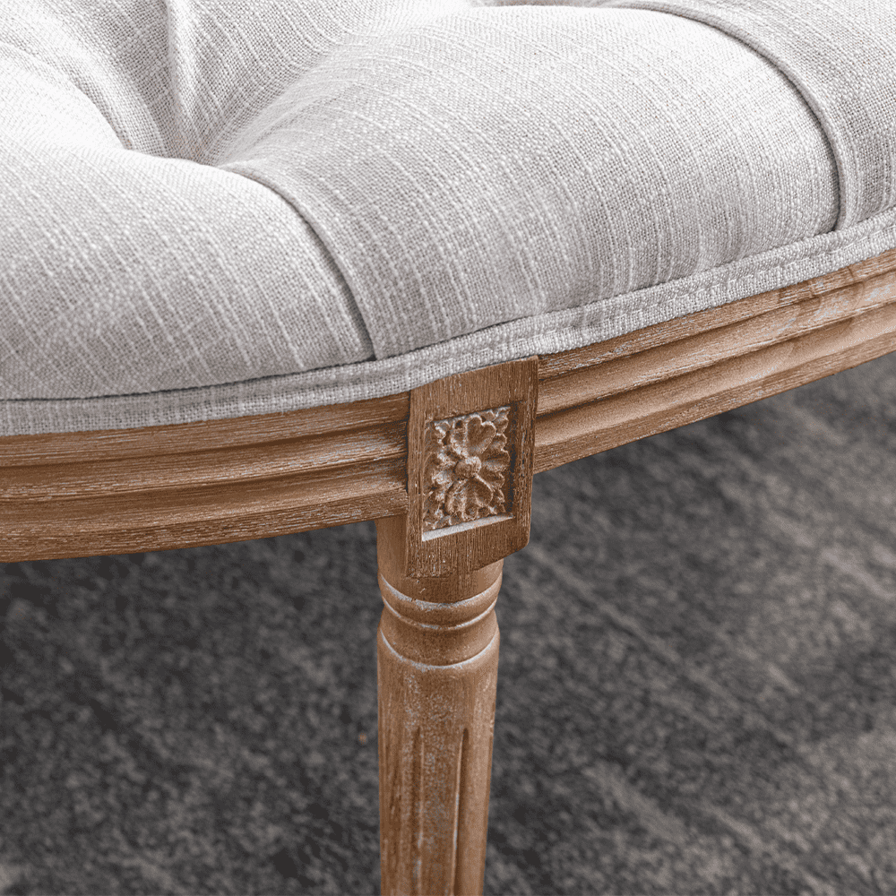 Kmax 55" Mid Century Tufted Fabric Bench - 2162BH