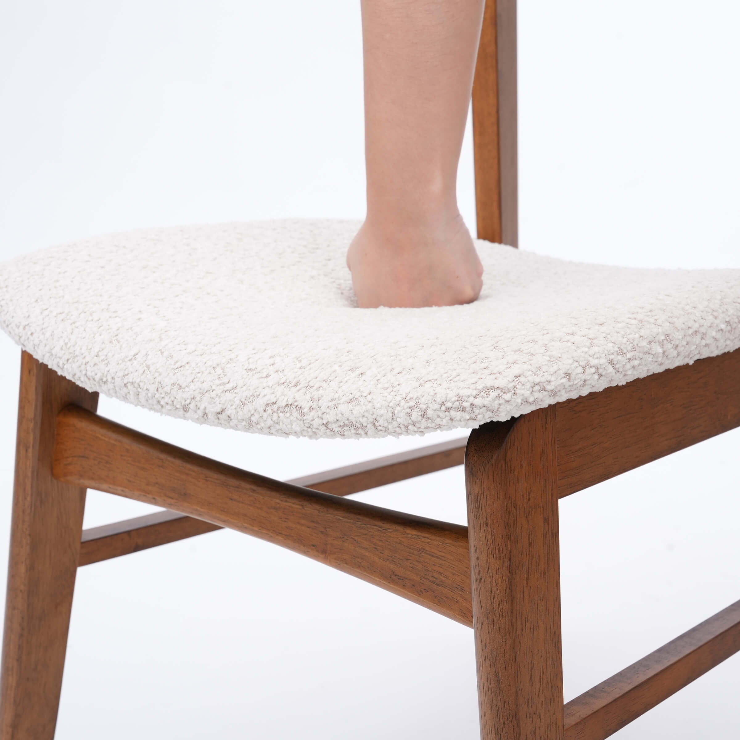 VESCASA Dining Chairs with Curved Open Back - 60131DC