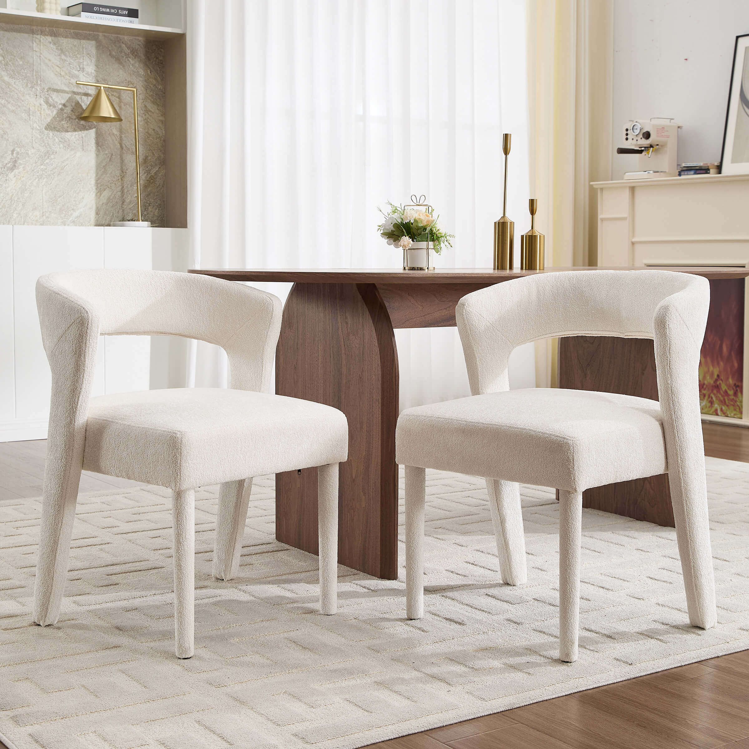KMAX Cozy Cutout Back Dining Chairs - 10098DC