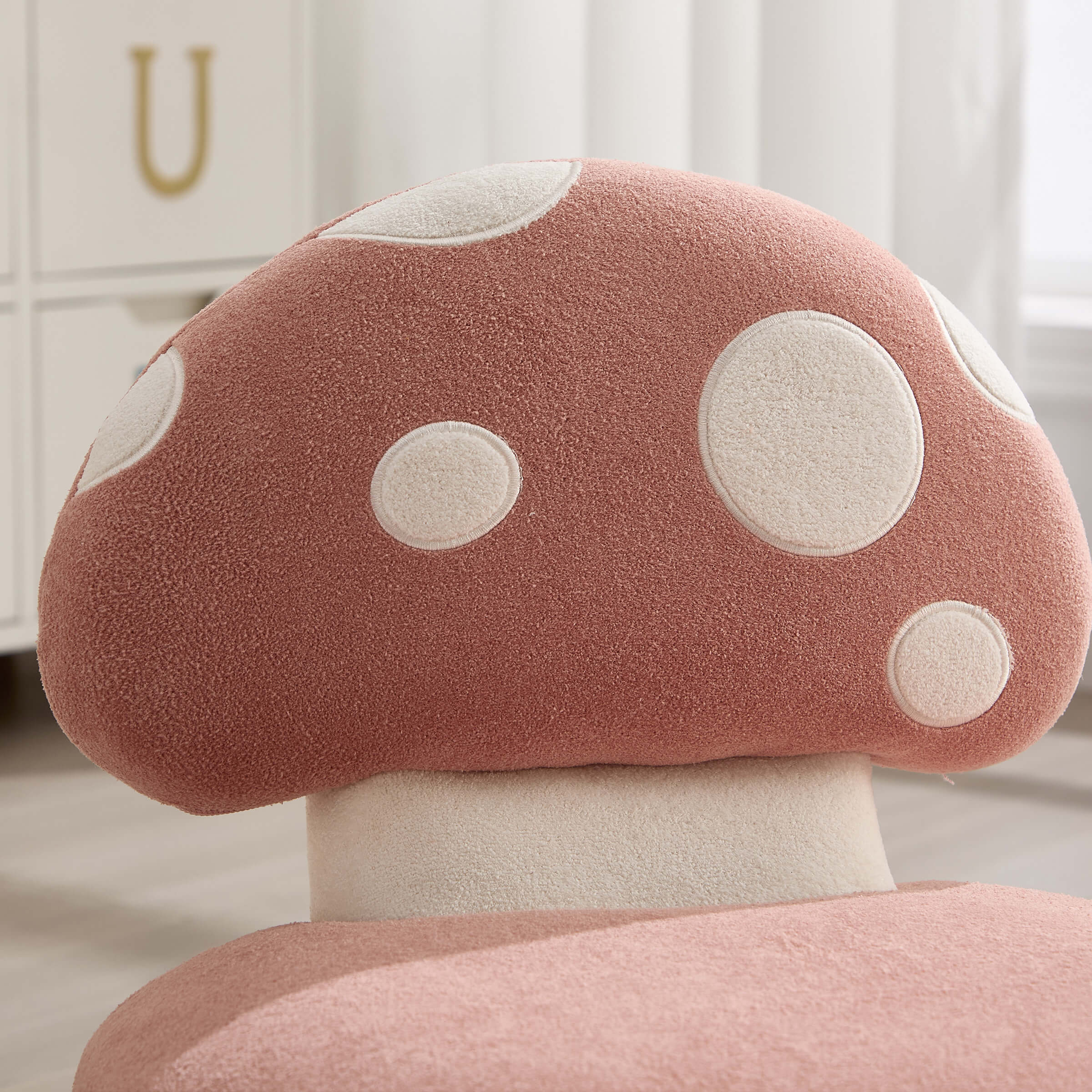 KMAX Soft Mushroom Shape Chenille Kids Chair - 4010DC