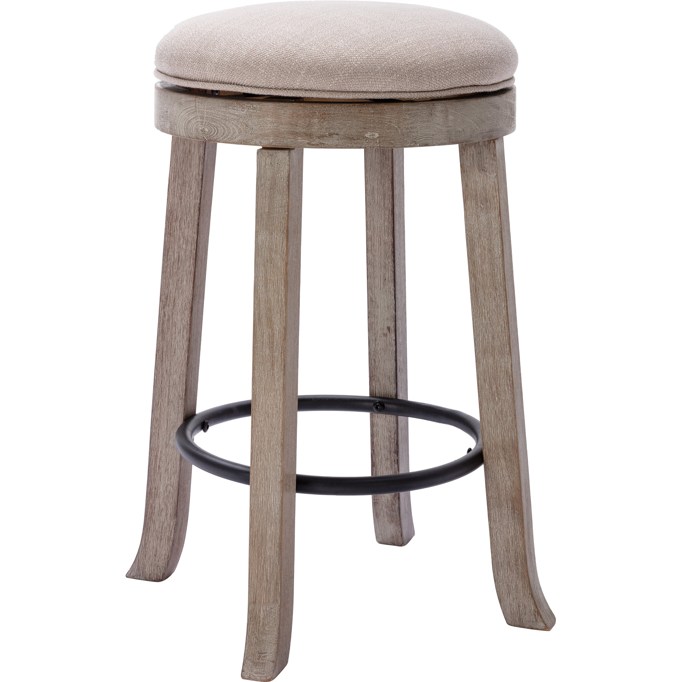 Chairus Upholstered Round Swivel Bar Stools 5653CS