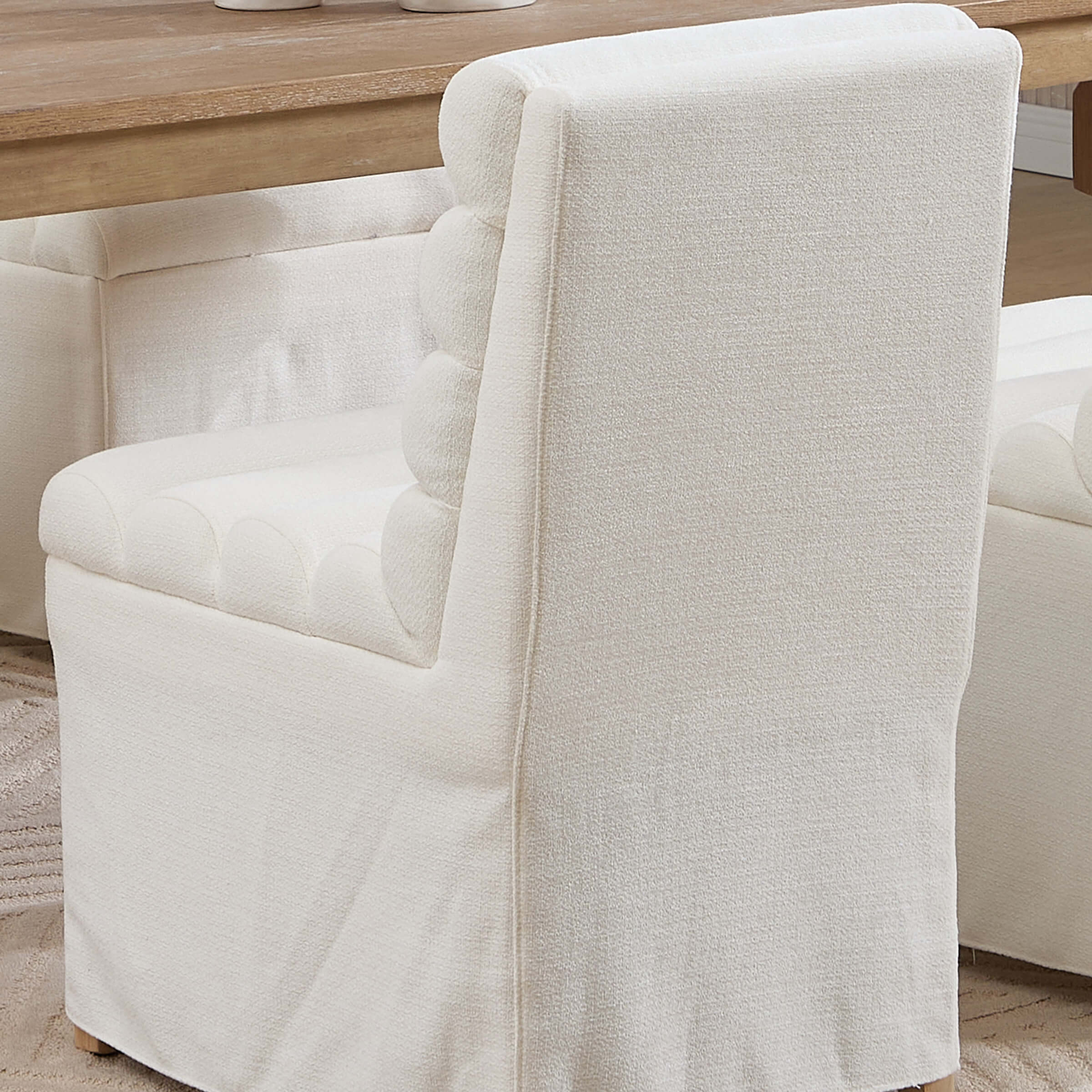 KMAX Parsons Dining Chairs Set of 2 with Cylindrical Cushion - 10127DC