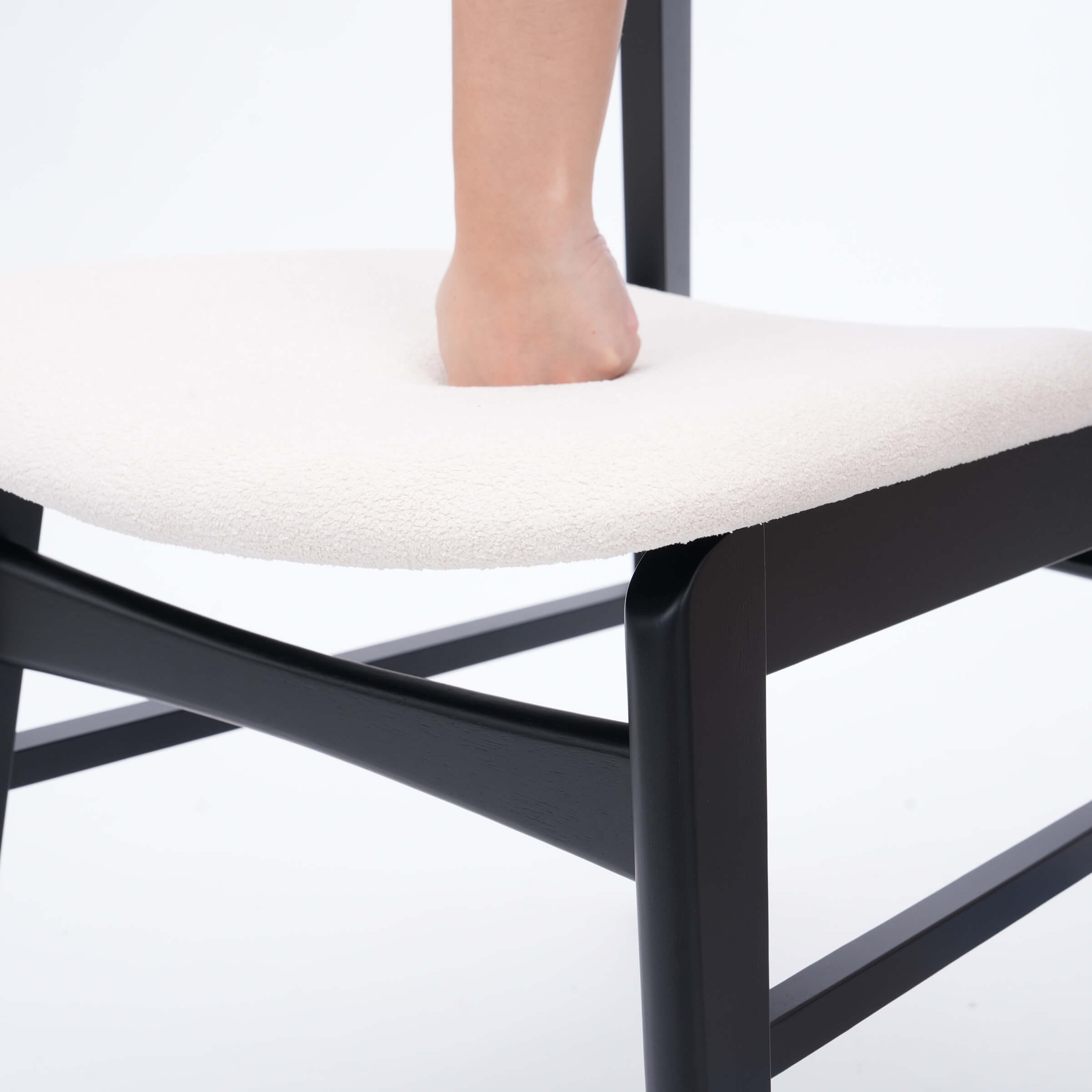 VESCASA Dining Chairs with Curved Open Back - 60131DC