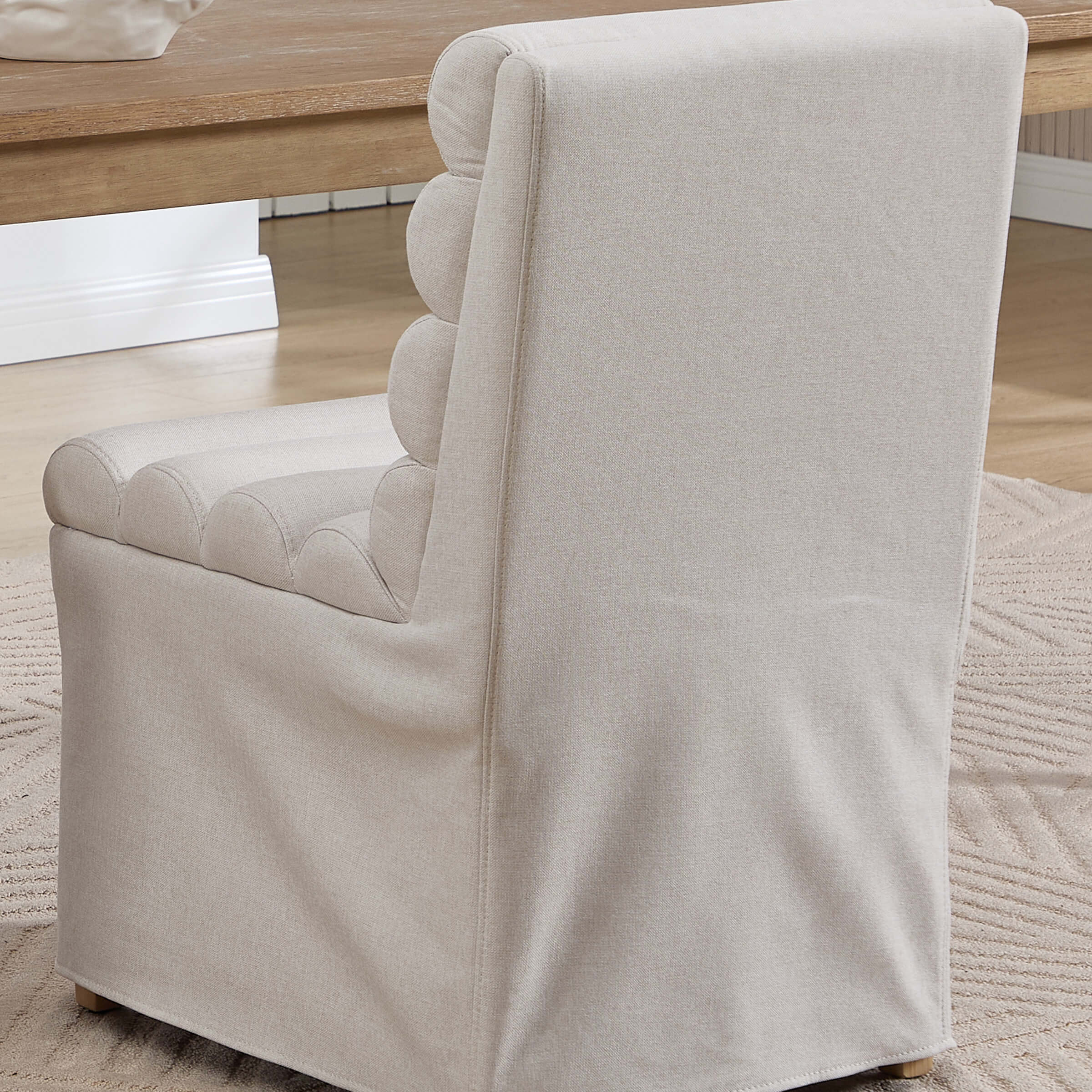 KMAX Parsons Dining Chairs Set of 2 with Cylindrical Cushion - 10127DC