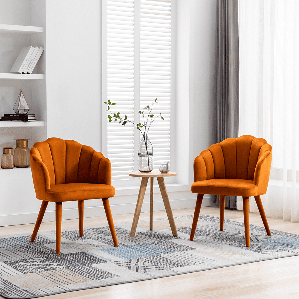 ZH4YOU Velvet Dining Chairs Set of 2 - 7753DC