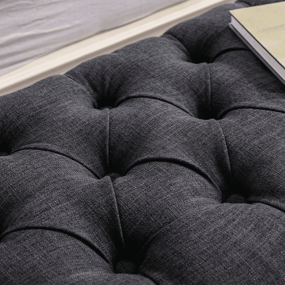 Kmax 55" Mid Century Tufted Fabric Bench - 2162BH