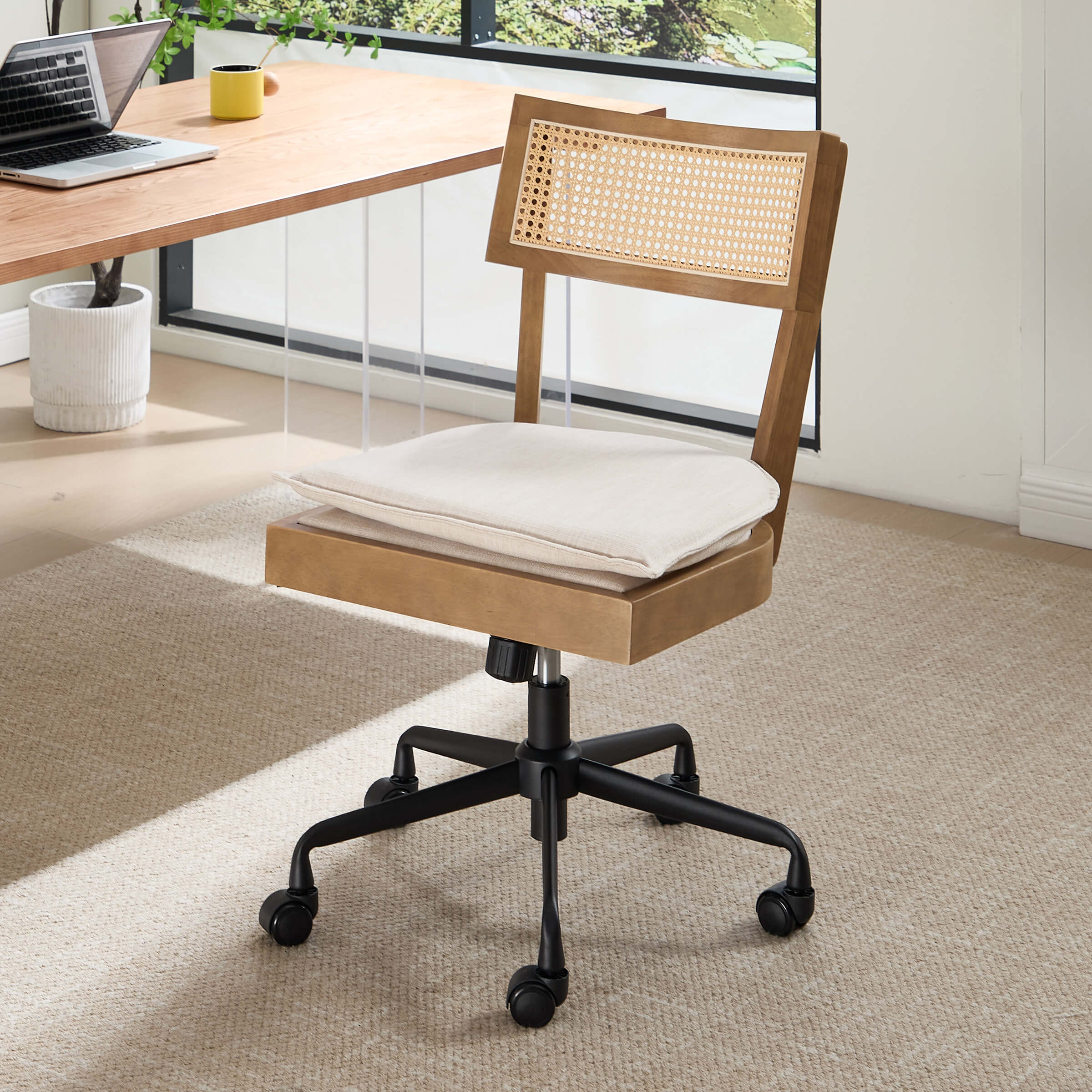 KMAX Spinning Adjustable Office Chairs - 8067OC