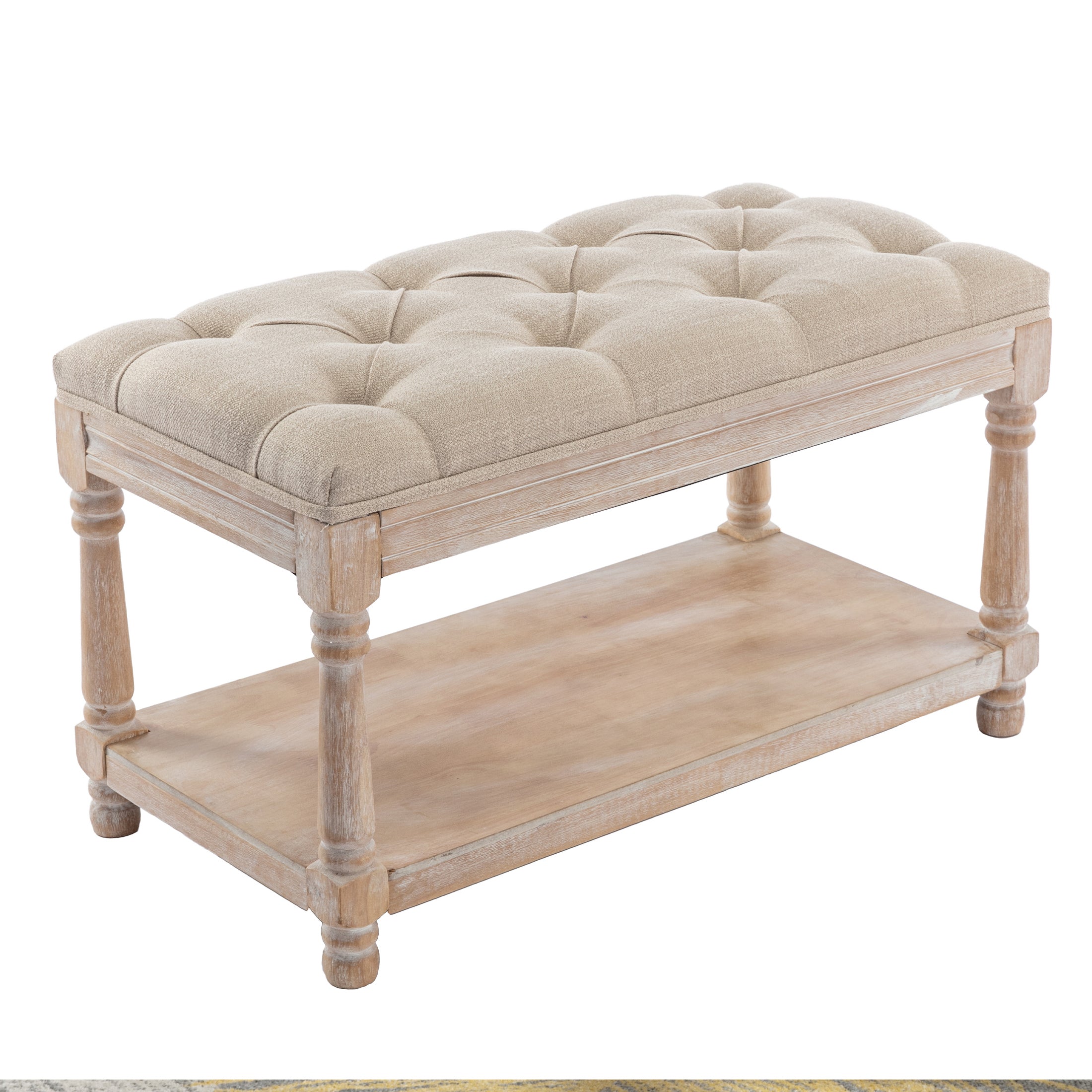 Janoray Classic Tufted Small Entryway Bench - 2459BH