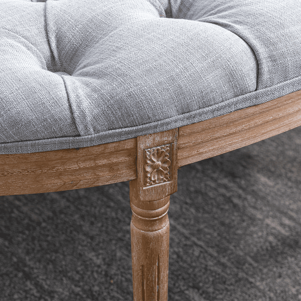 Kmax 55" Mid Century Tufted Fabric Bench - 2162BH