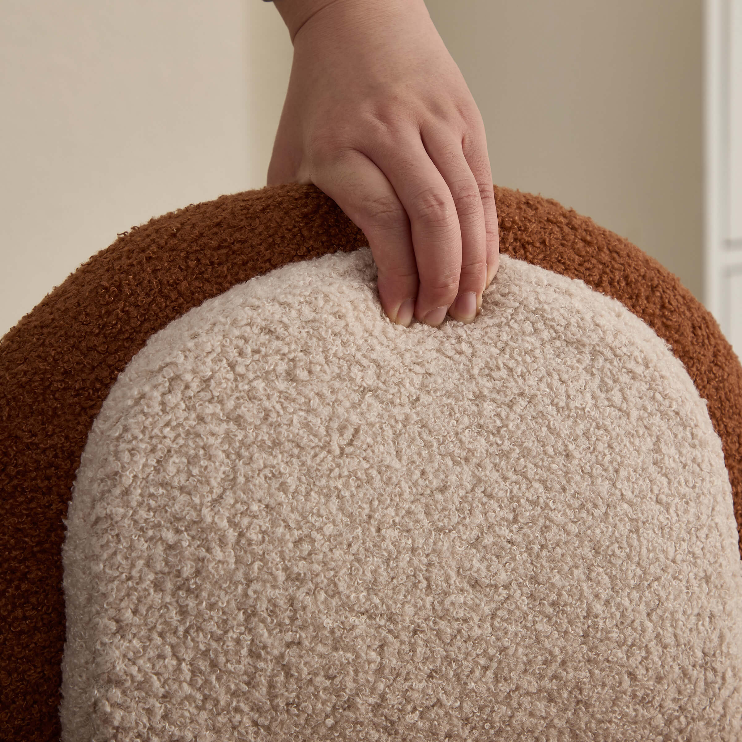 KMAX Soft Round Shape Sherpa Kids Chair - 4016KC