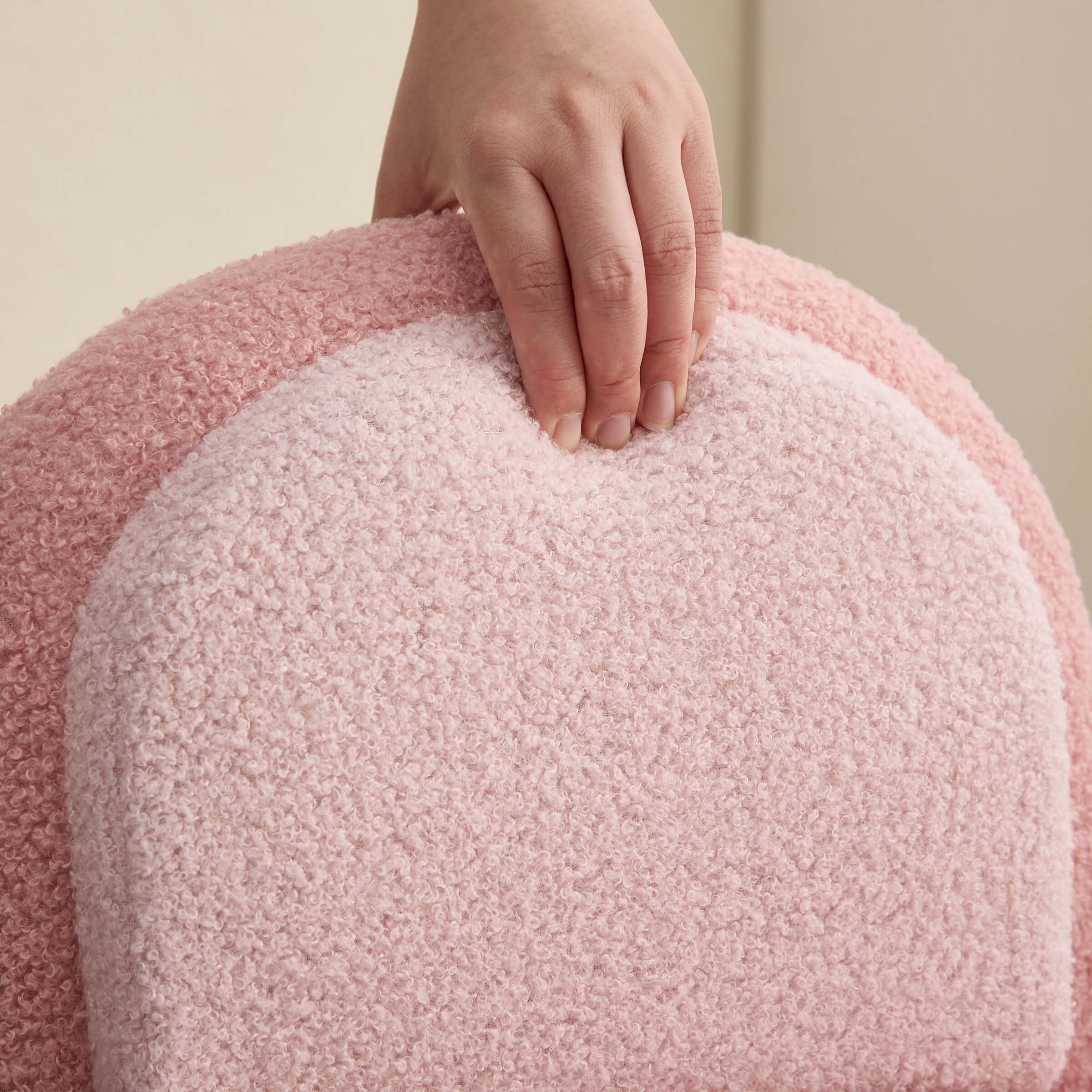 KMAX Soft Round Shape Sherpa Kids Chair - 4016KC