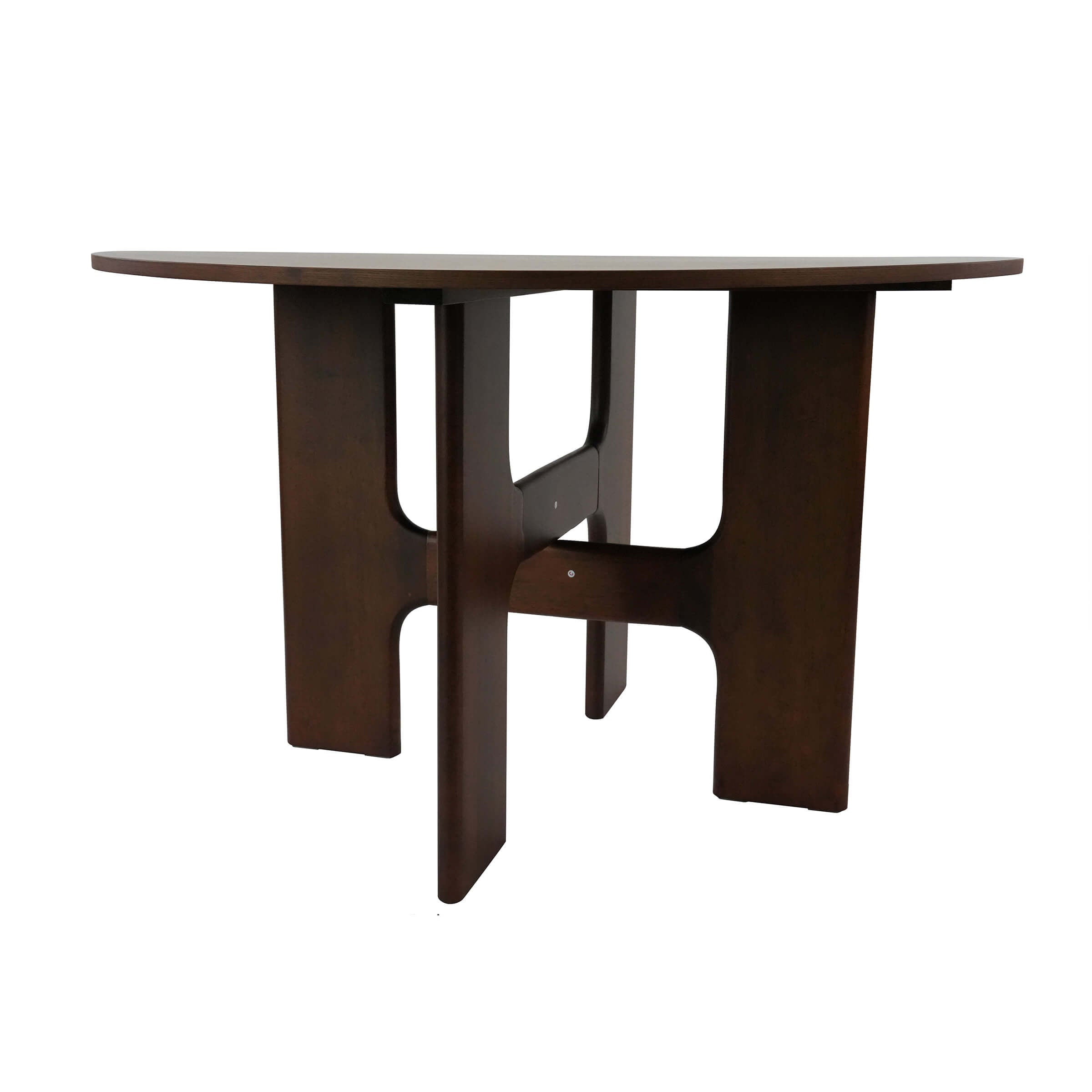 KMAX Round Solid Wood Dining Table for 4-6 People - 00015DT