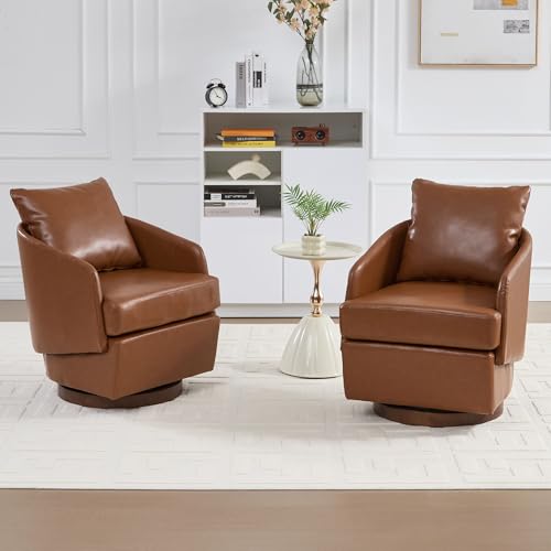ROCITY Swivel Accent Chair with Pillow 1 PCS - 30004AC