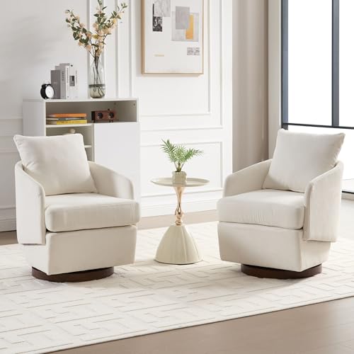 ROCITY Swivel Accent Chair with Pillow 1 PCS - 30004AC