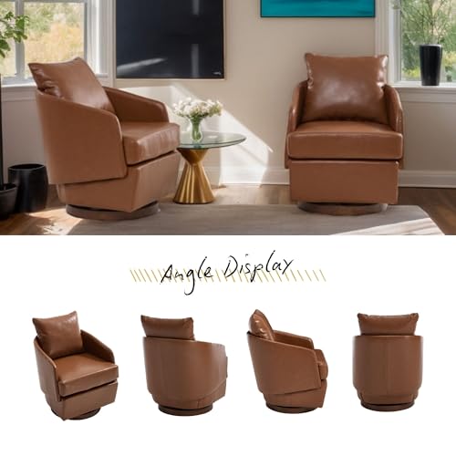 ROCITY Swivel Accent Chair with Pillow 1 PCS - 30004AC