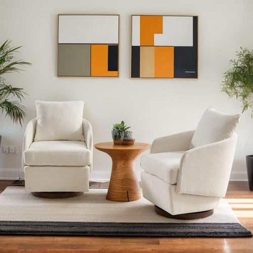 ROCITY Swivel Accent Chair with Pillow 1 PCS - 30004AC