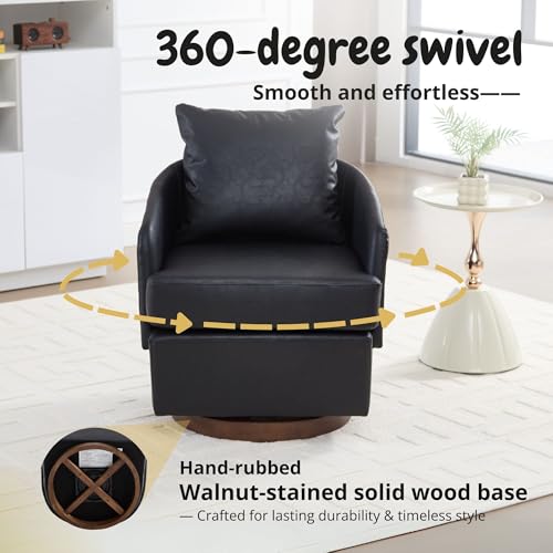 ROCITY Swivel Accent Chair with Pillow 1 PCS - 30004AC