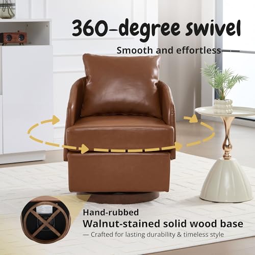 ROCITY Swivel Accent Chair with Pillow 1 PCS - 30004AC