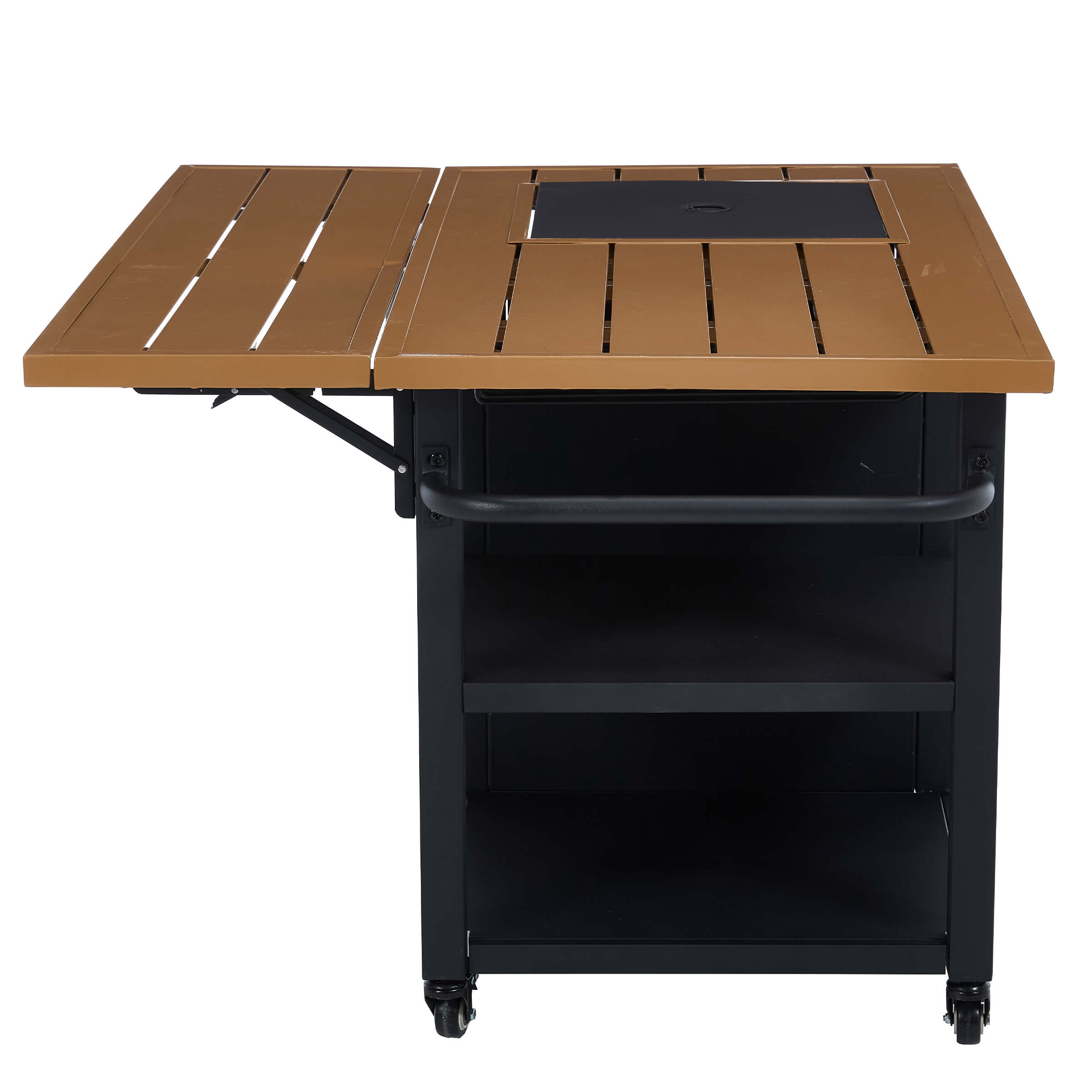 VESCASA 44" Propane Fire Pit Table with Cover Wheels - 1725FP