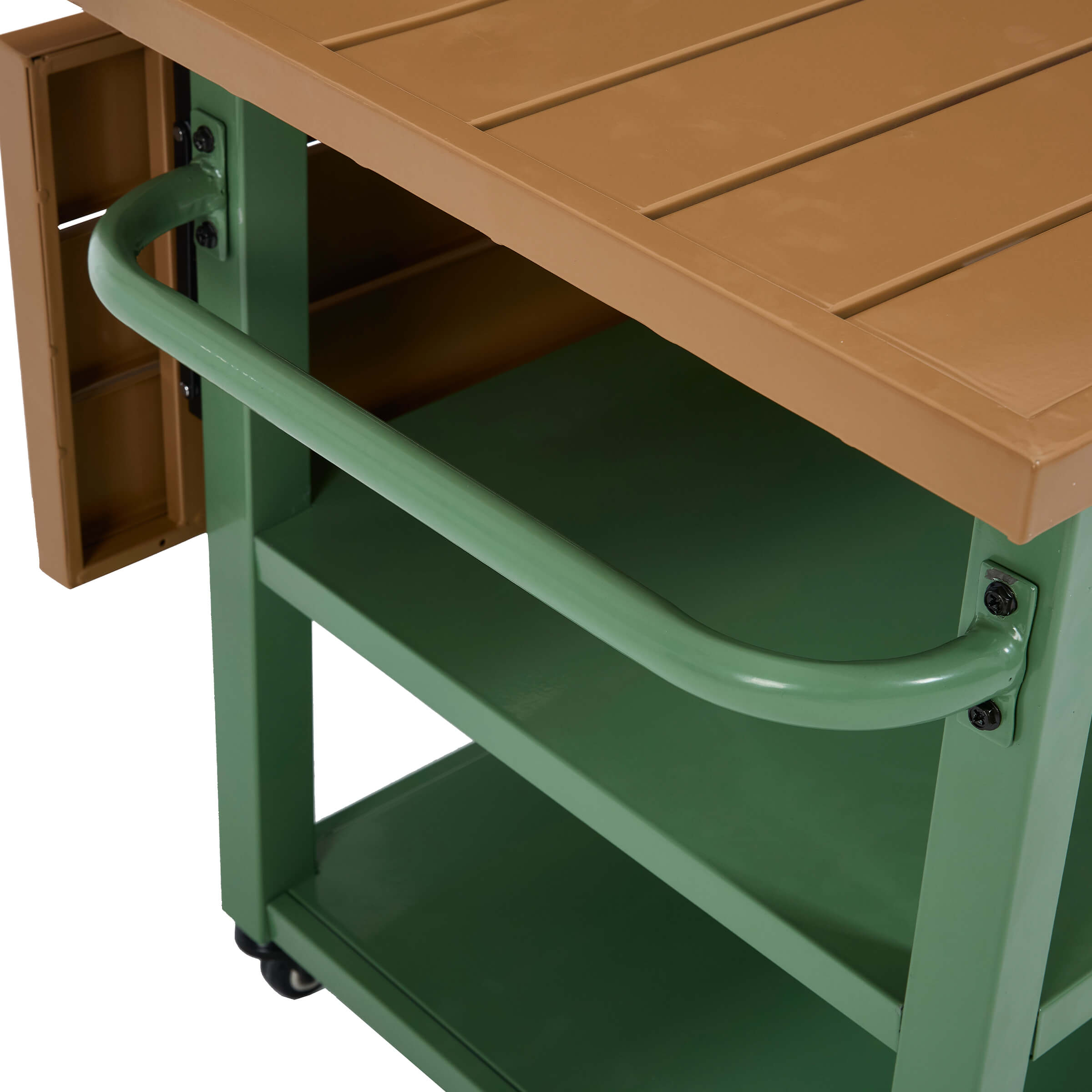 VESCASA 44" Propane Fire Pit Table with Cover Wheels - 1725FP