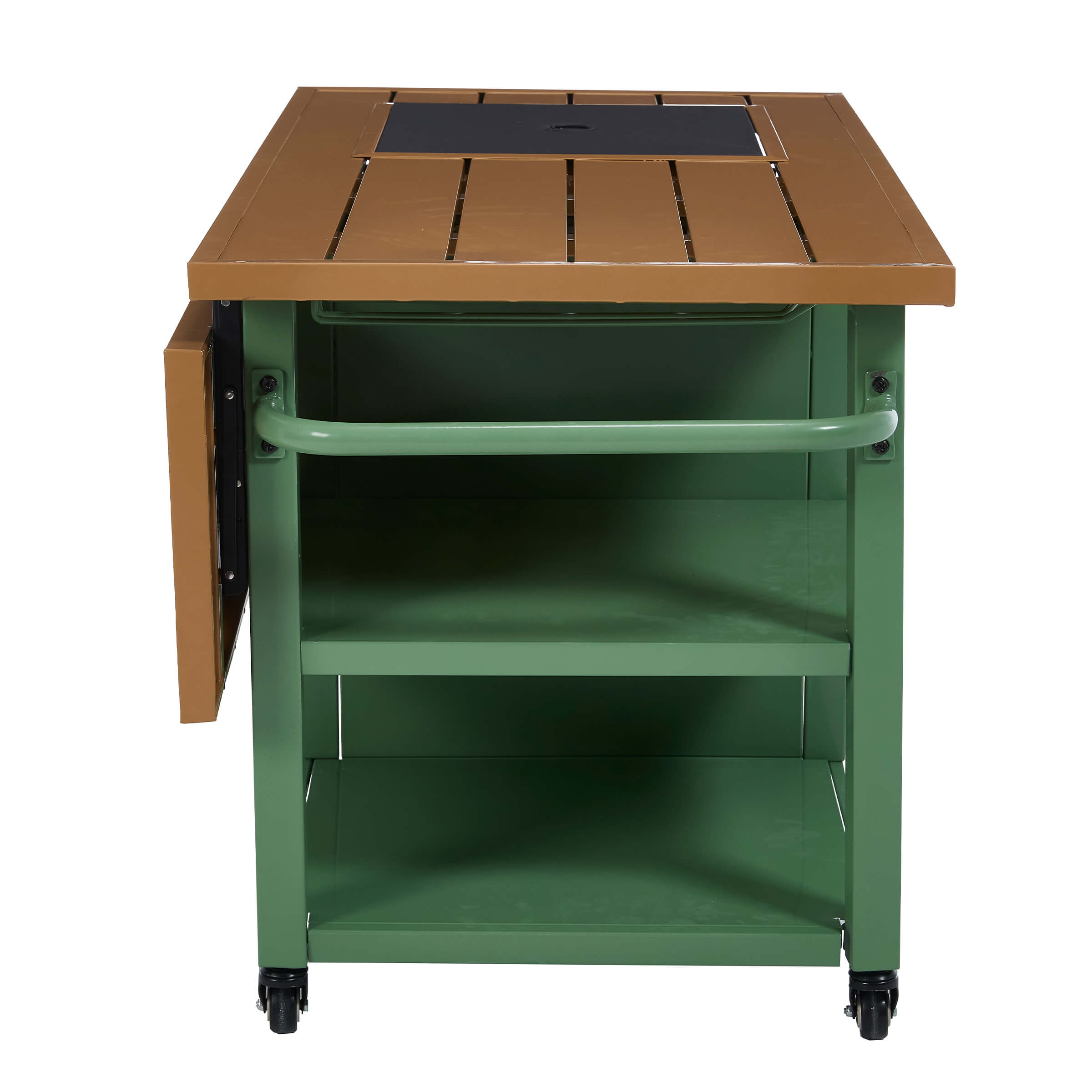 VESCASA 44" Propane Fire Pit Table with Cover Wheels - 1725FP