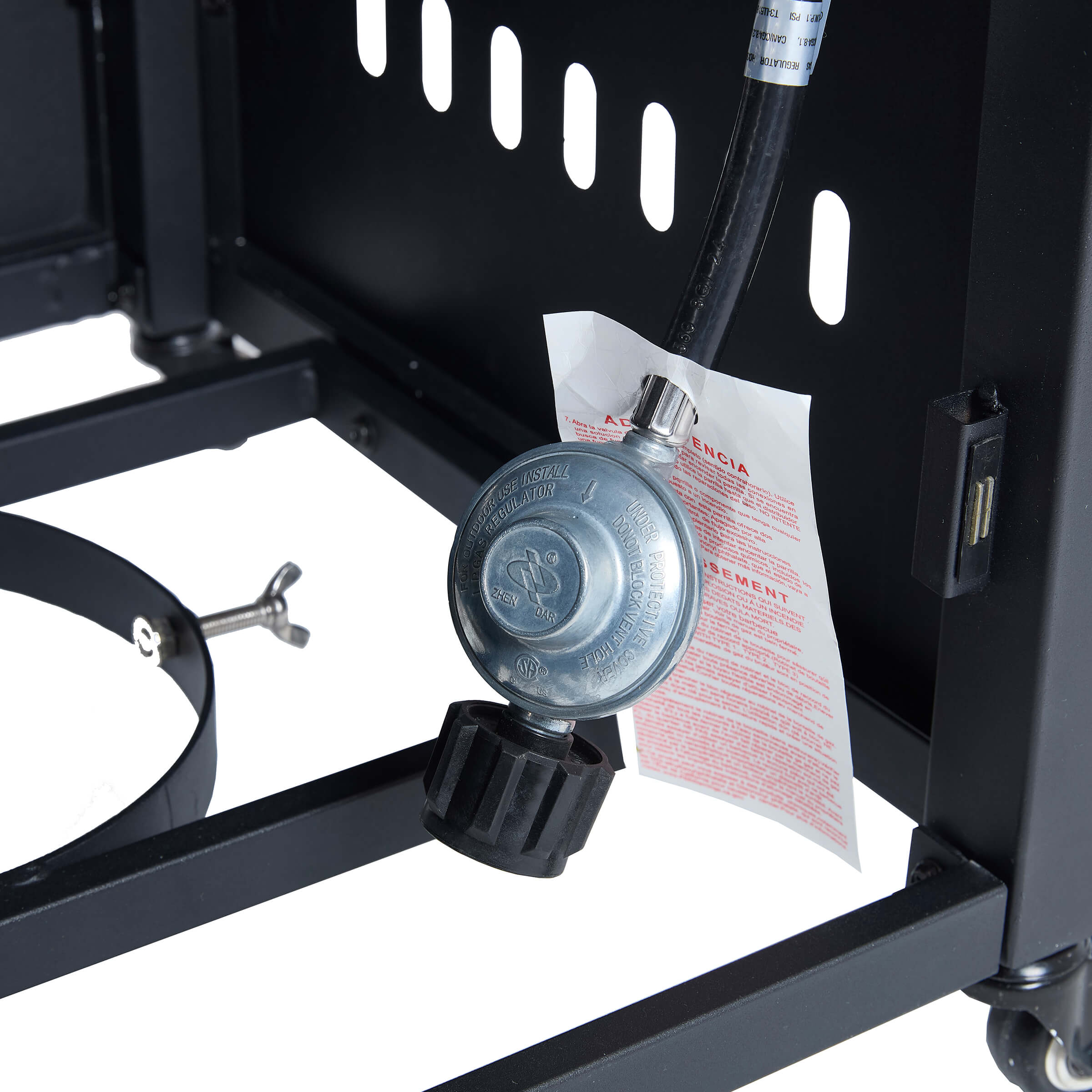 VESCASA 44" Propane Fire Pit Table with Cover Wheels - 1725FP