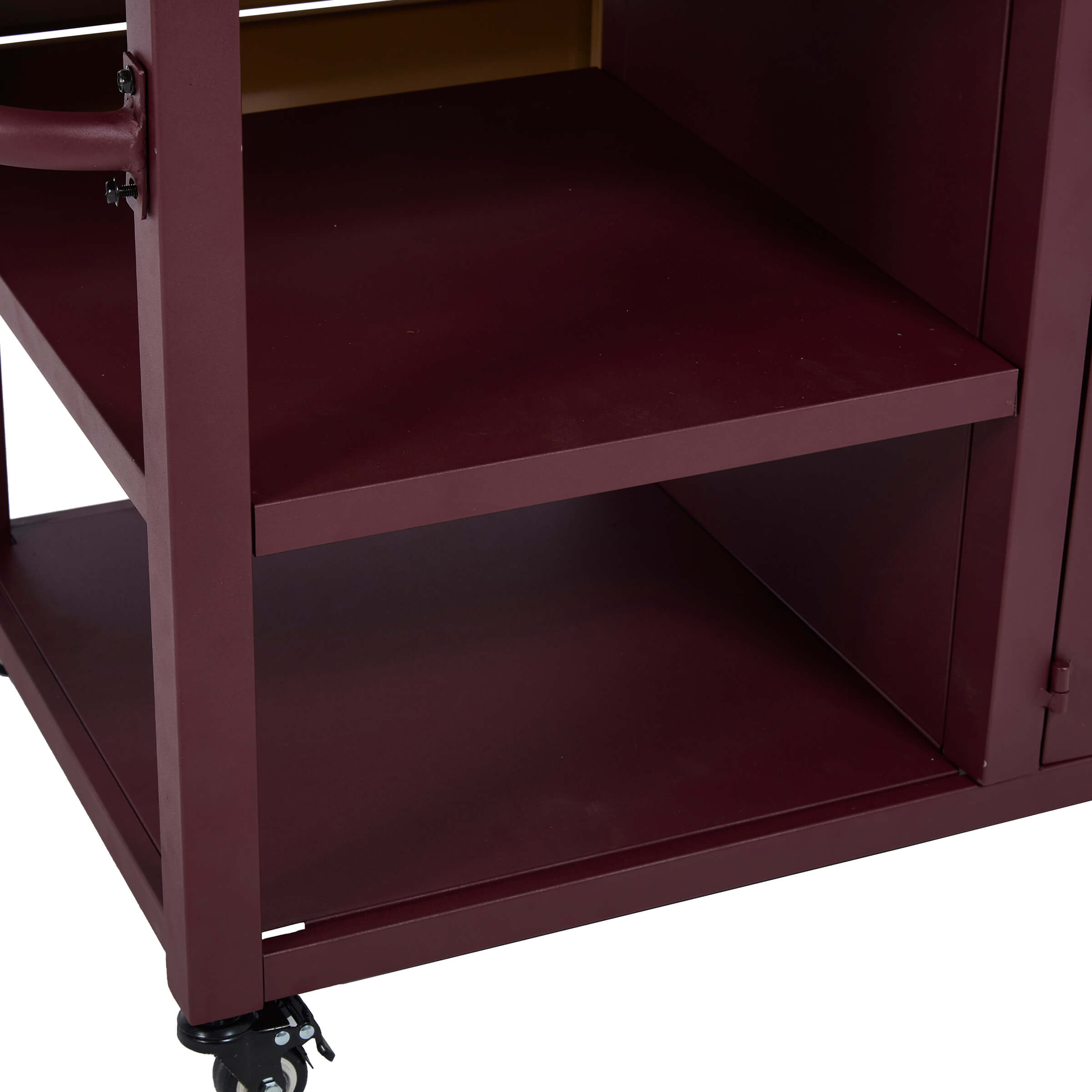 VESCASA 44" Propane Fire Pit Table with Cover Wheels - 1725FP