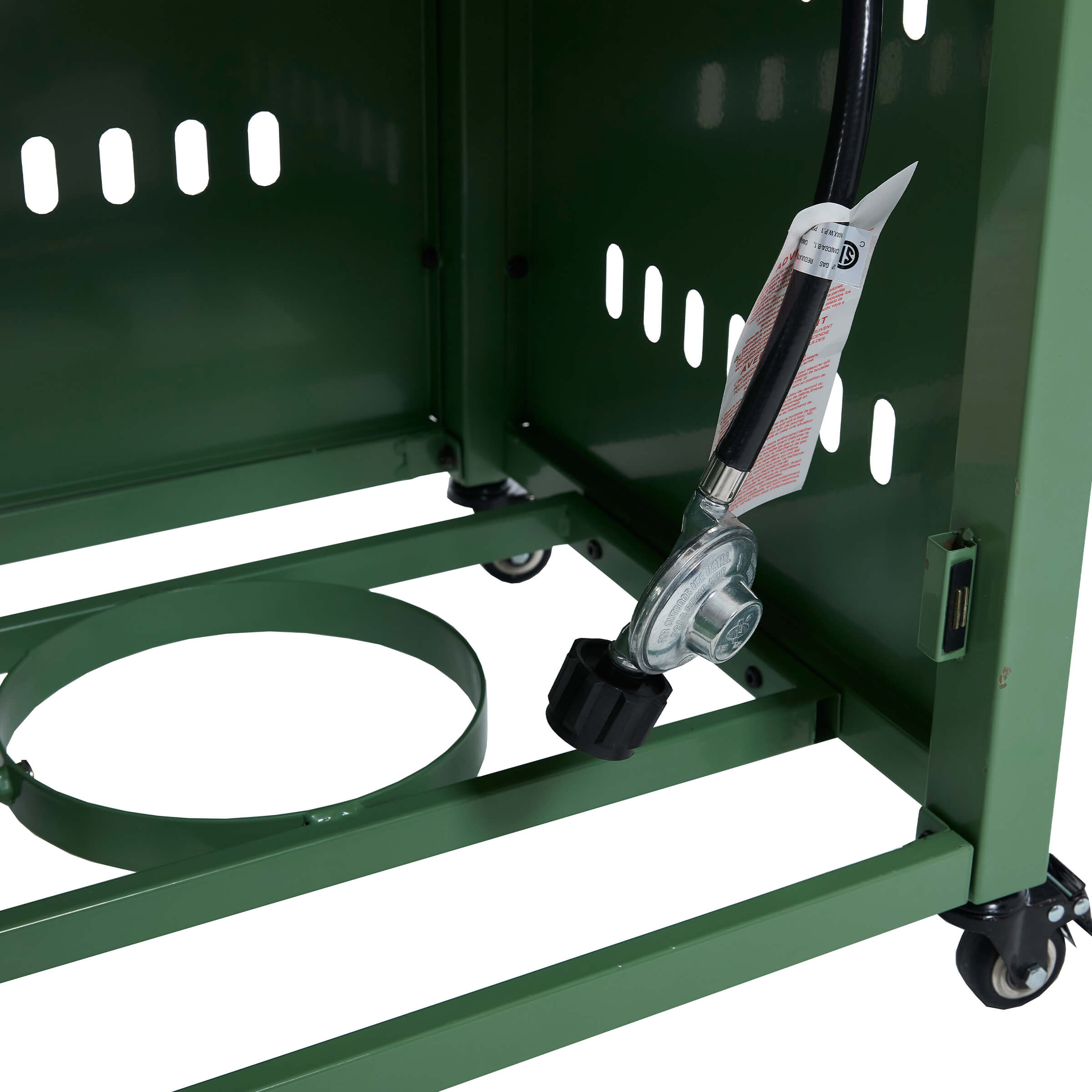 VESCASA 44" Propane Fire Pit Table with Cover Wheels - 1725FP