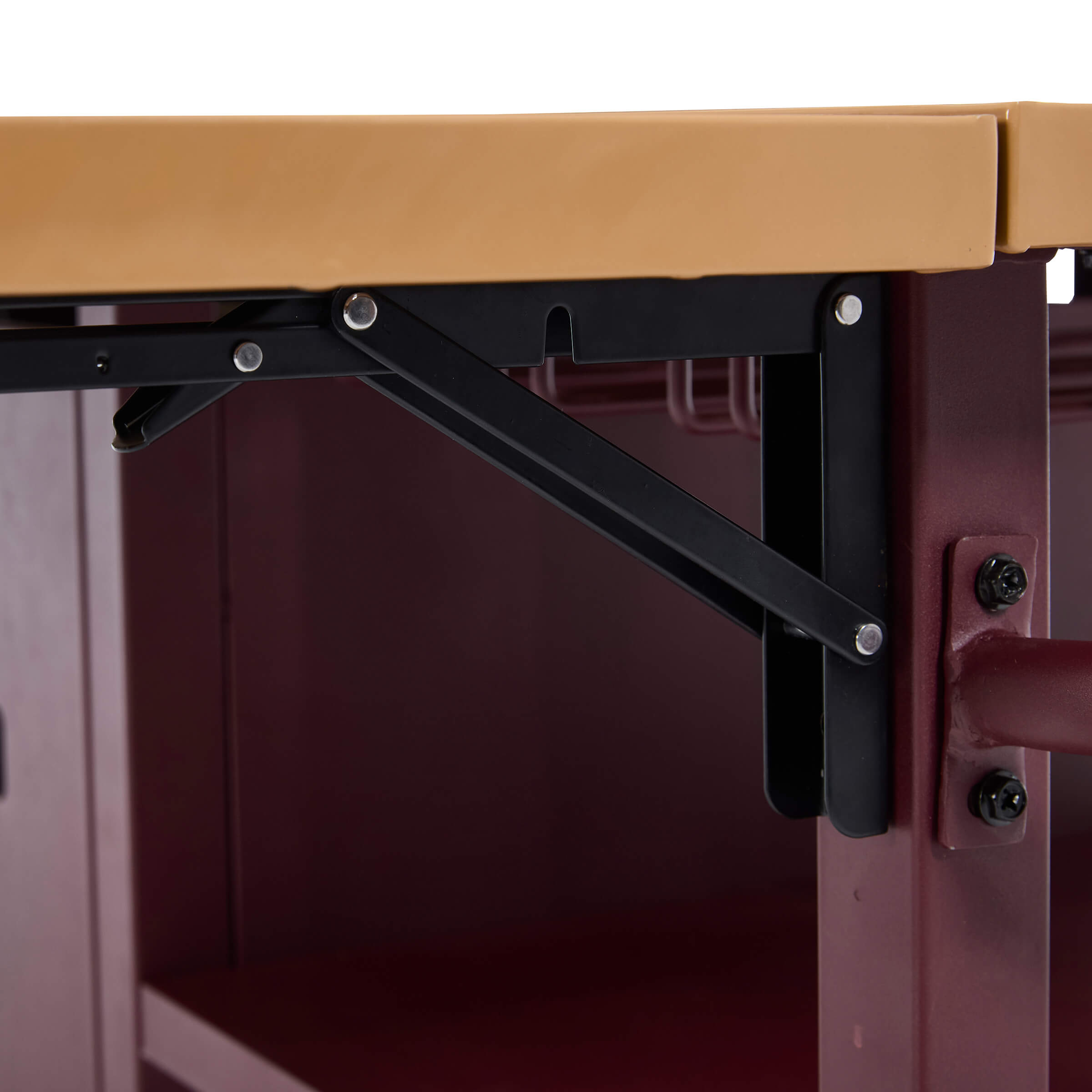 VESCASA 44" Propane Fire Pit Table with Cover Wheels - 1725FP