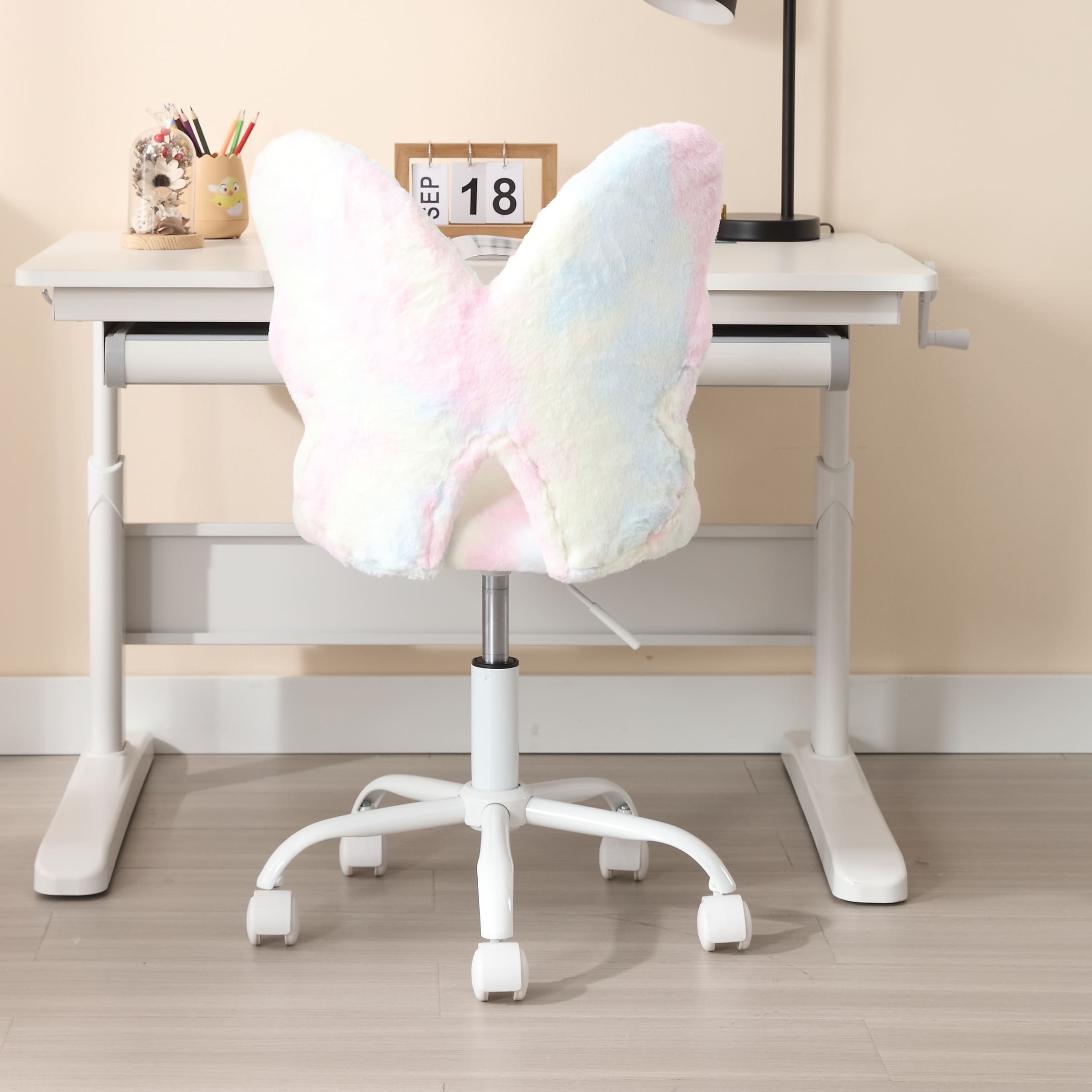 Kmax Butterfly Colorful Swivel Kids Desk Chair 1 PCS - 1723KC