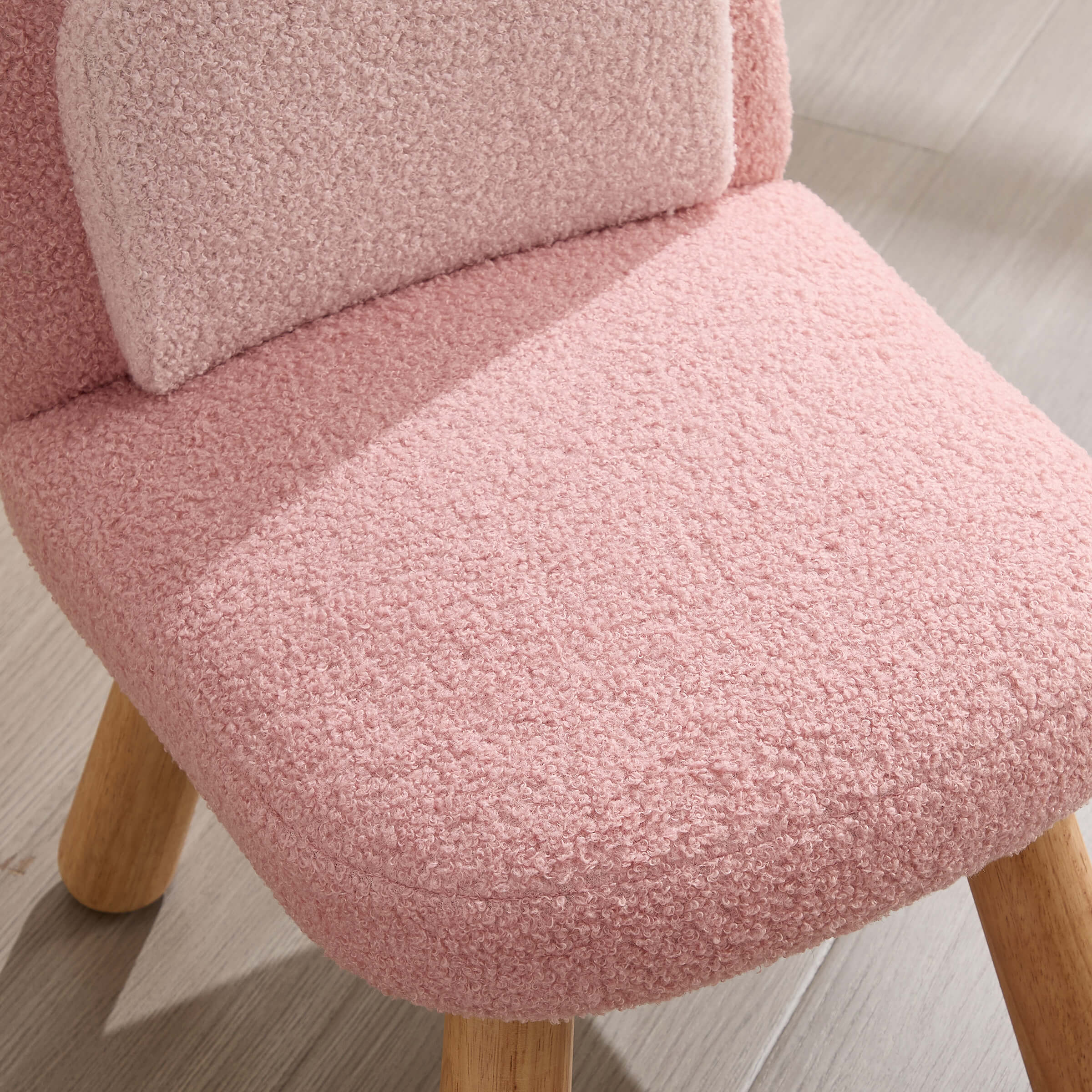 KMAX Soft Round Shape Sherpa Kids Chair - 4016KC