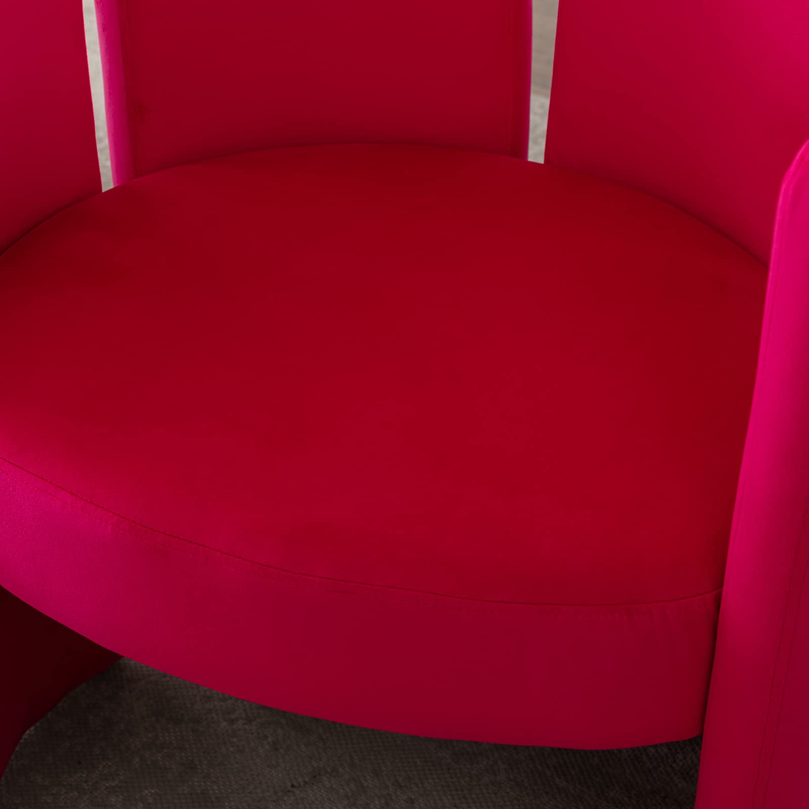 CHICAURA Modern Velvet Barrel Side Accent Chair 1 PCS - 3714AC