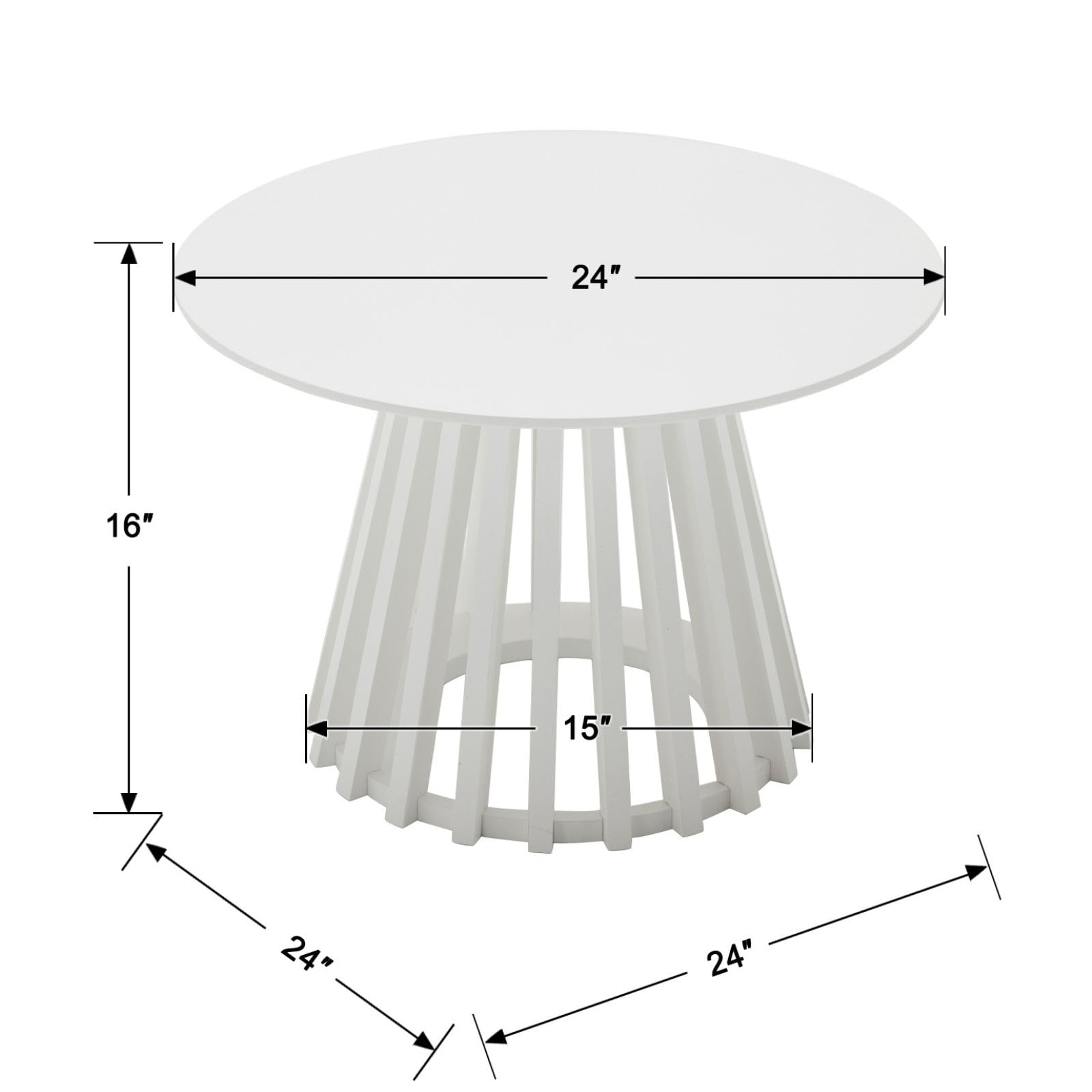 ROCITY Modern Round Coffee Table - 19014CT