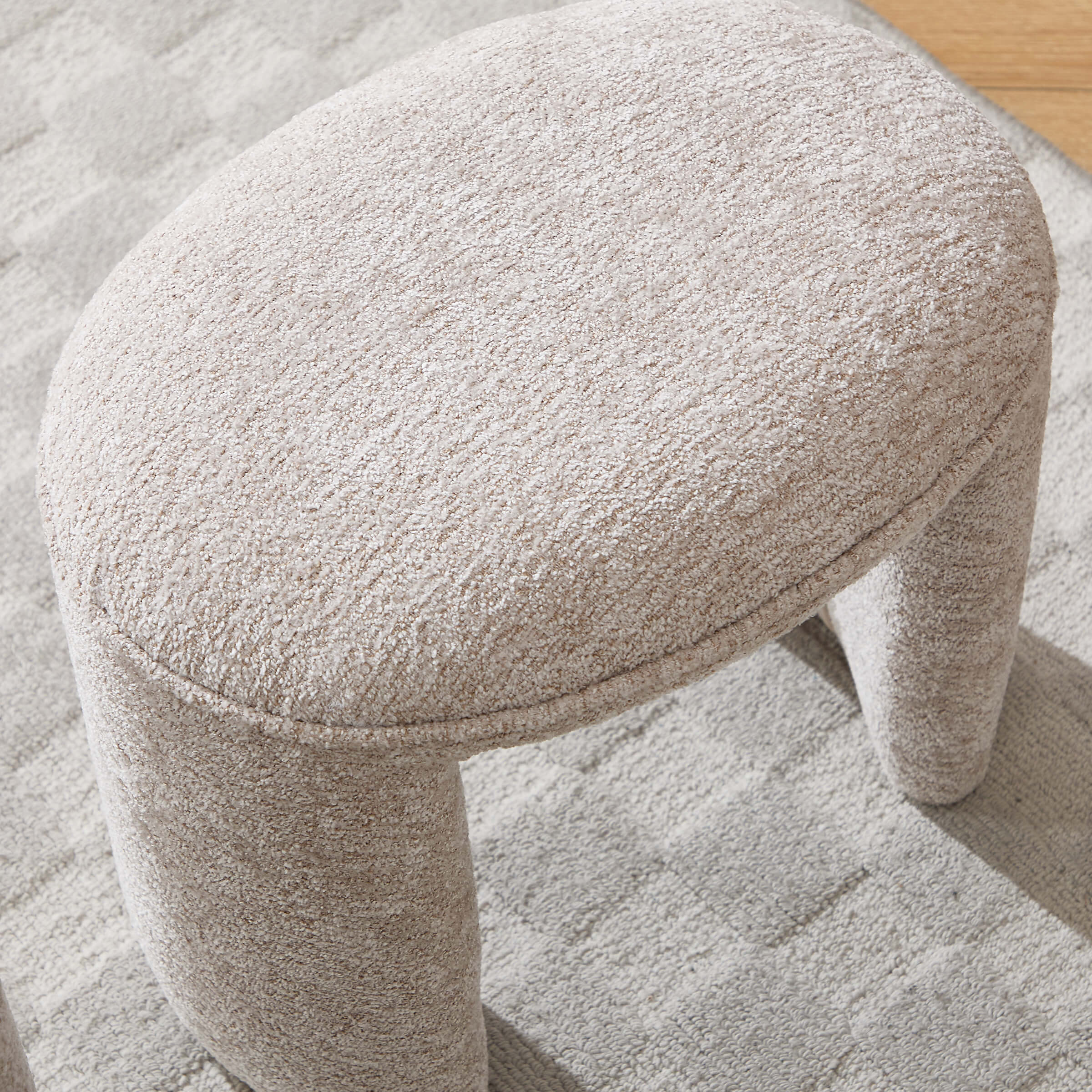 ZH4YOU 53"W Bedroom Bench with 2 Small Stools - 2653BH