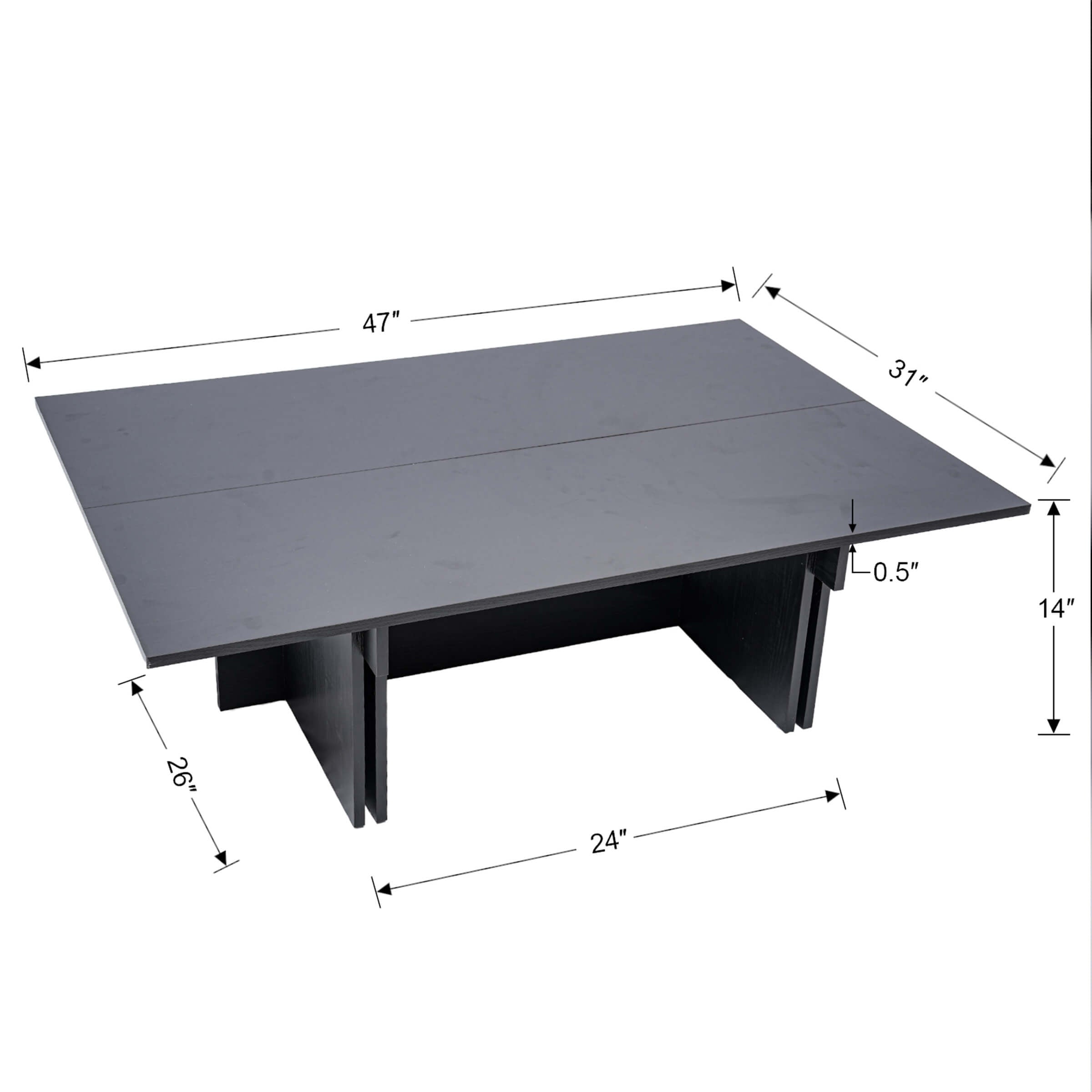 EALSON Mid Century Wood Coffee Table - 10225CT