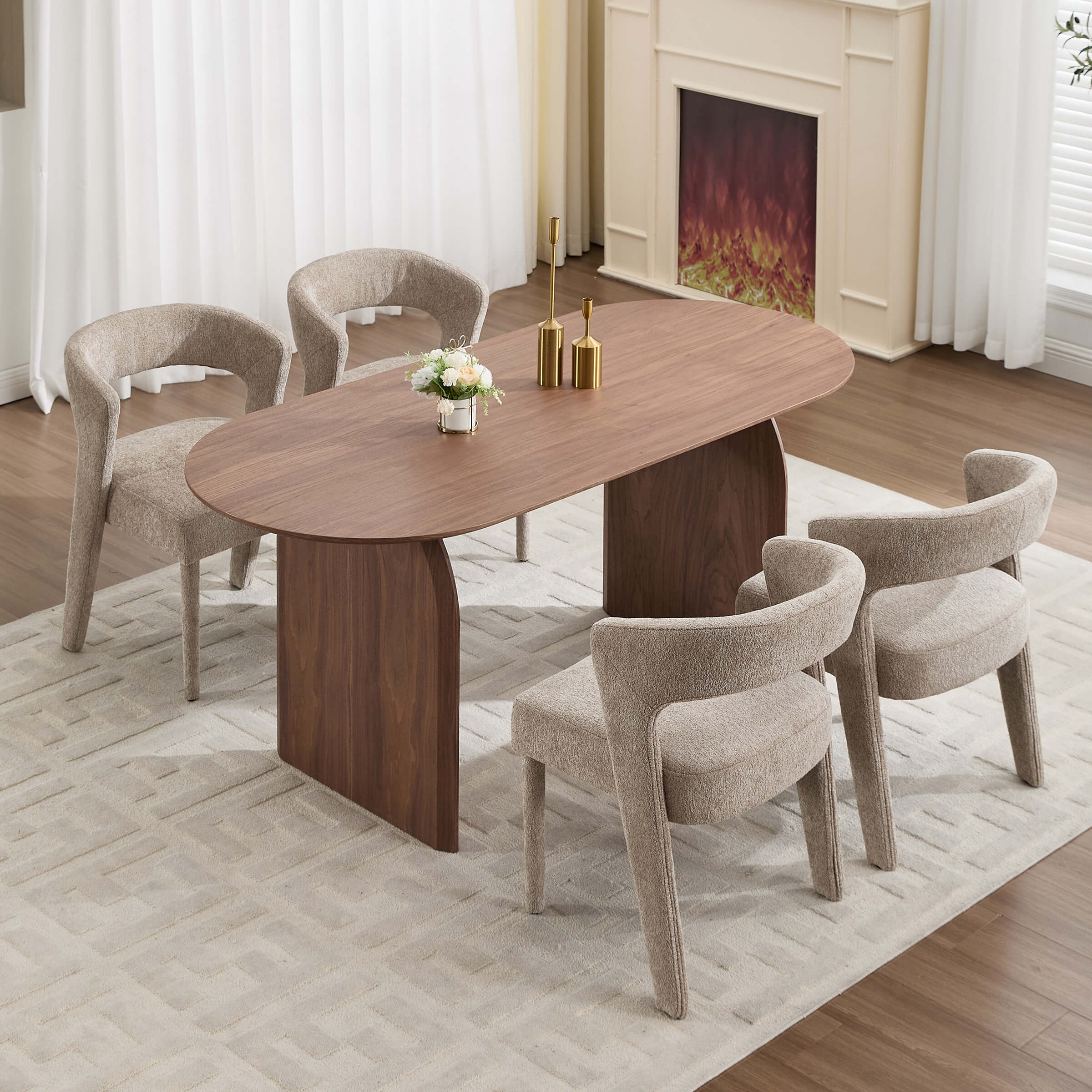 KMAX Cozy Cutout Back Dining Chairs - 10098DC