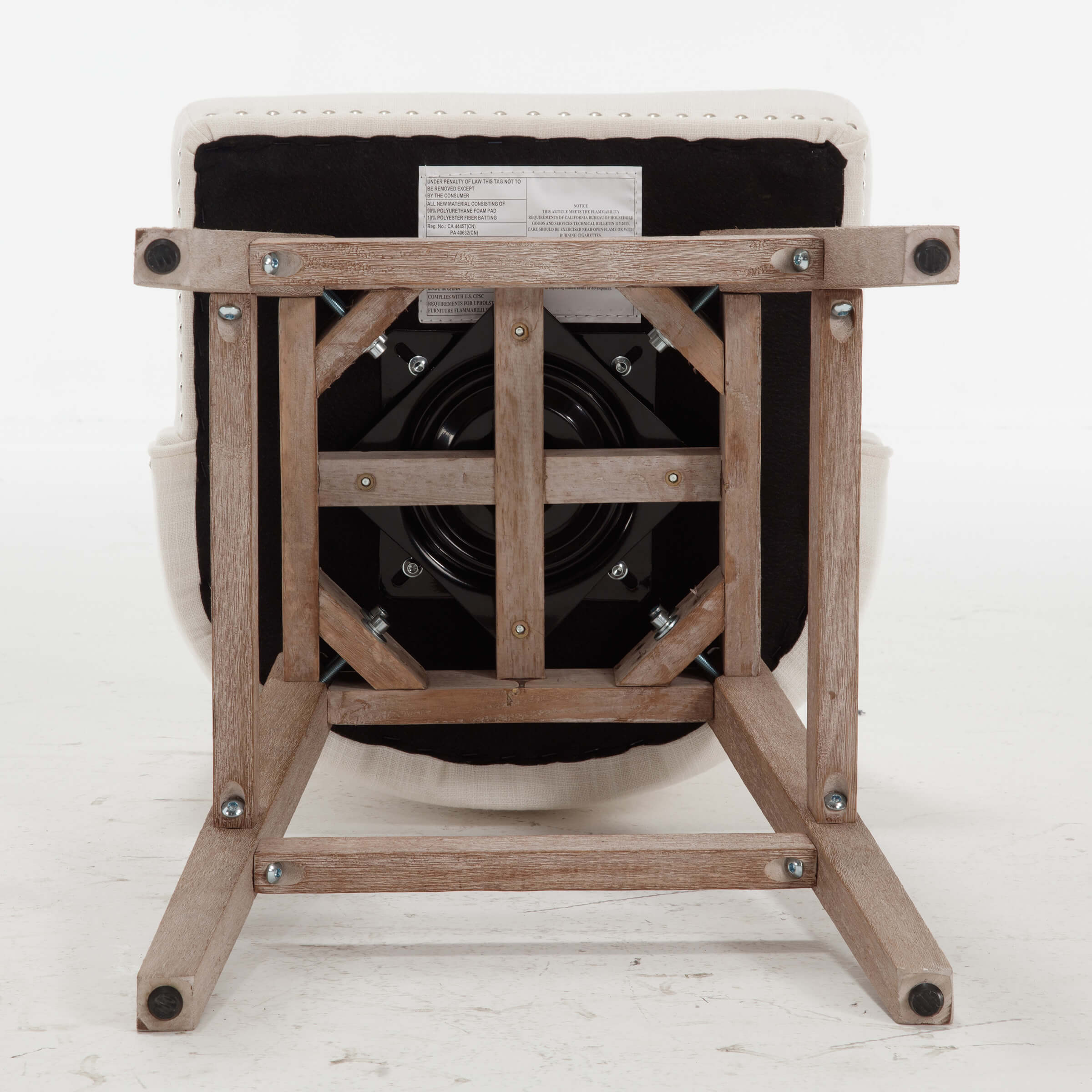 Kmax 27.5"H Mid-Century Counter Swivel Bar Stools - 6017