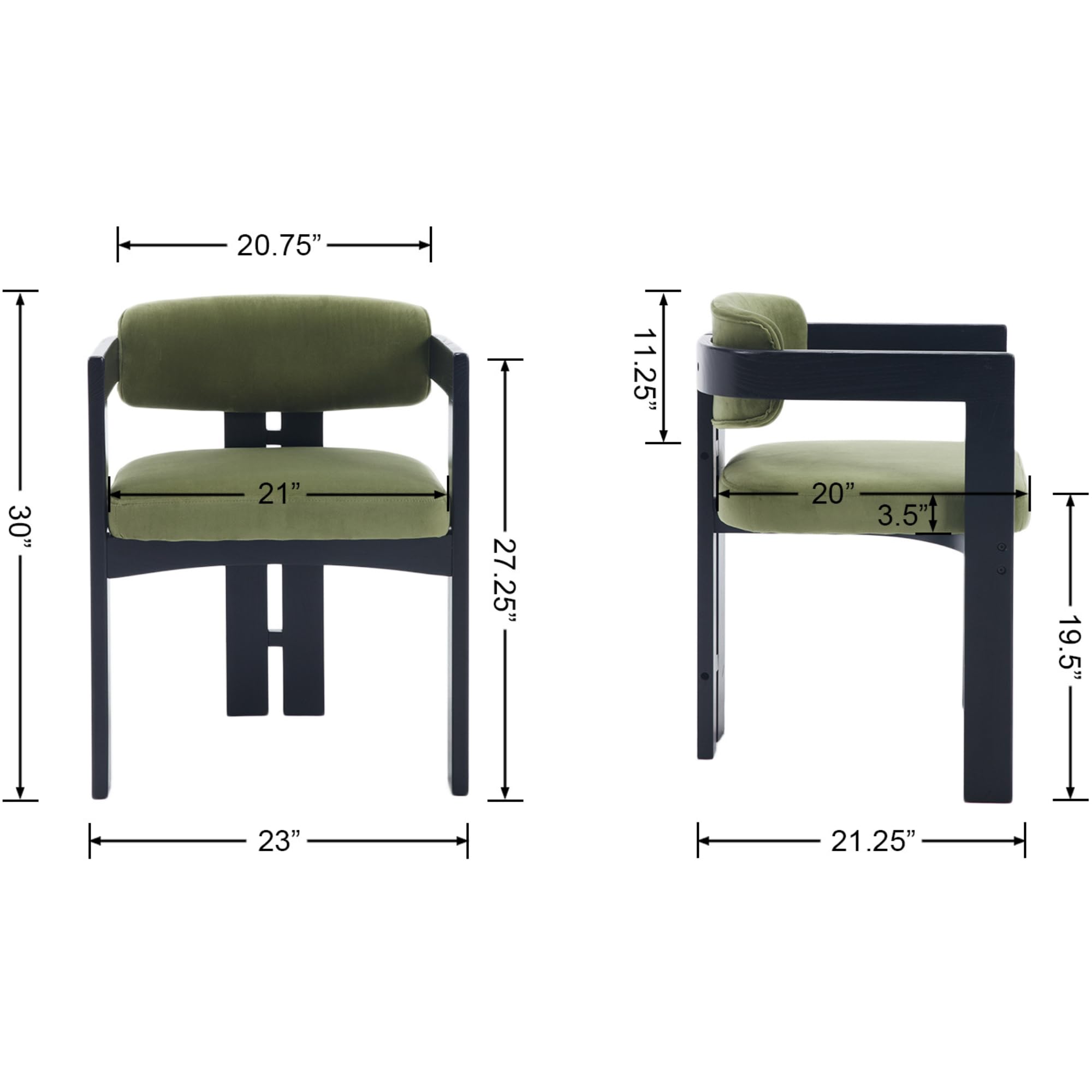 Janoray Farmhouse Dining Chairs Set of 2 - 23905DC