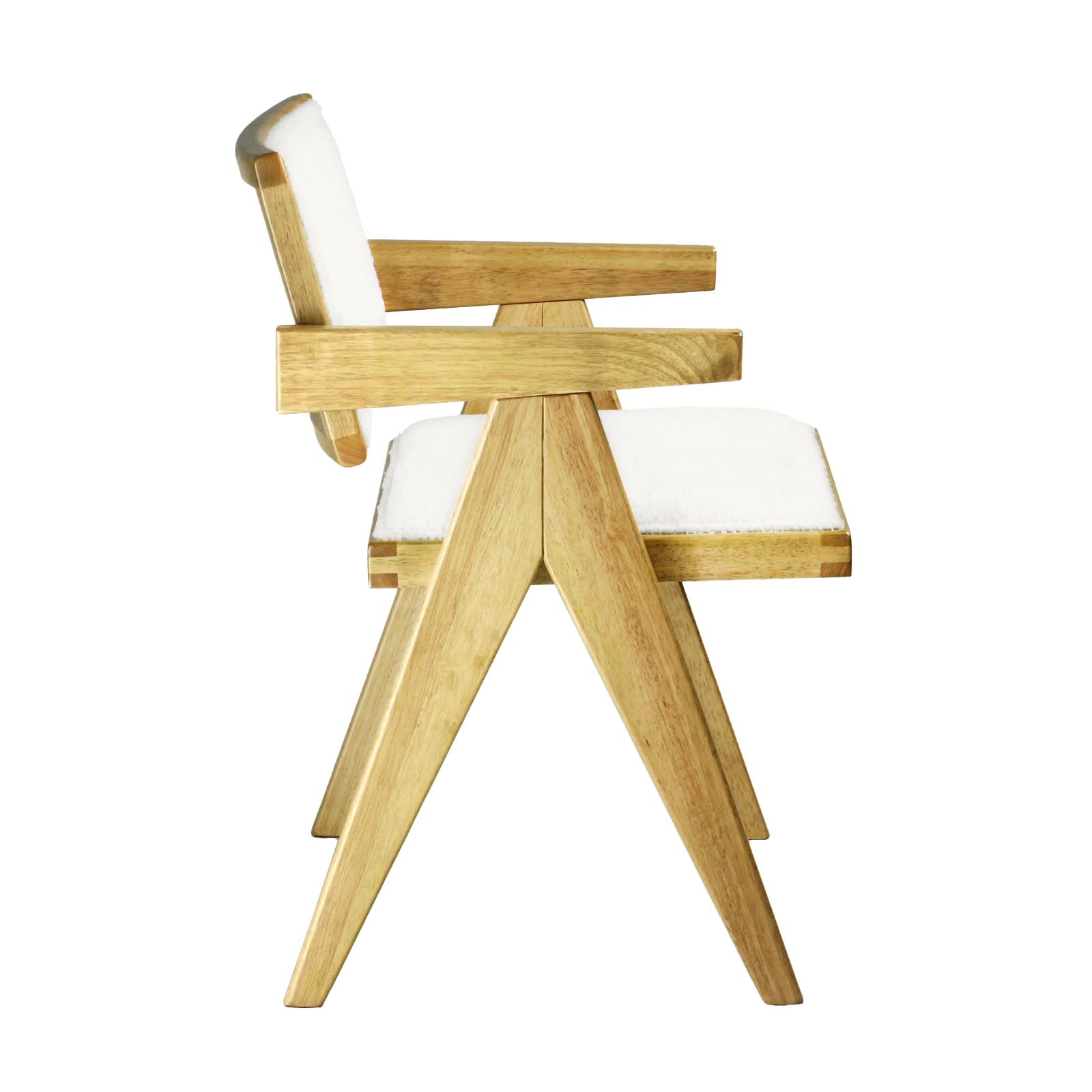 CIMOTA Modern Farmhouse Sherpa Dining Chairs Set of 2 - X005