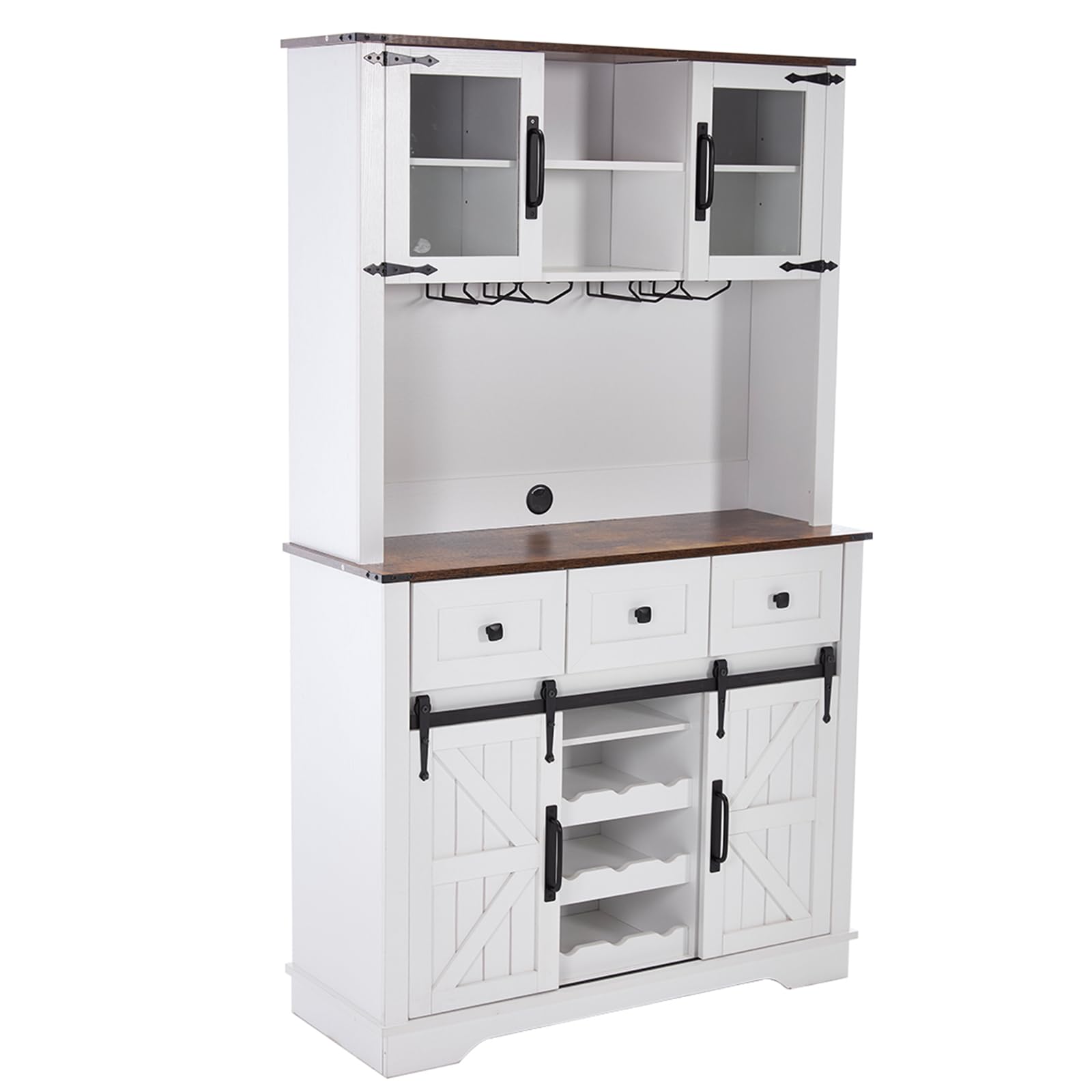 Kmax Farmhouse Coffee Bar Wine Cabinet - X158CB