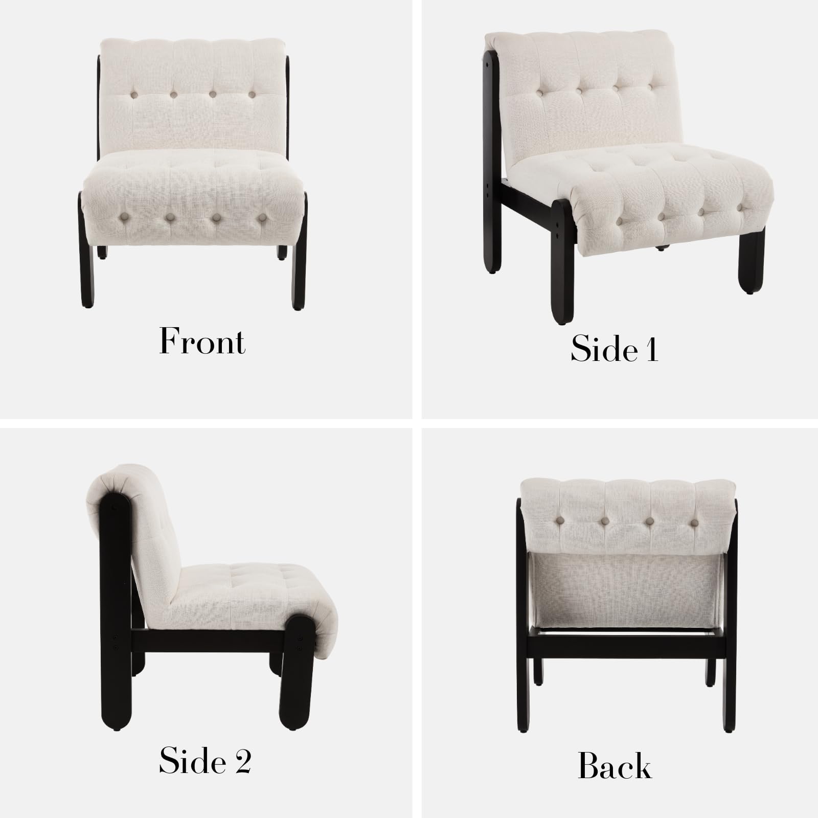 EALSON Living Room Armless Accent Chair - 30032AC