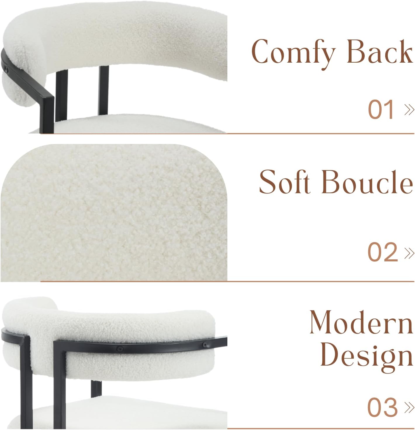 ROCITY 30"H Sherpa Bar Stools Set of 2 - X323BS