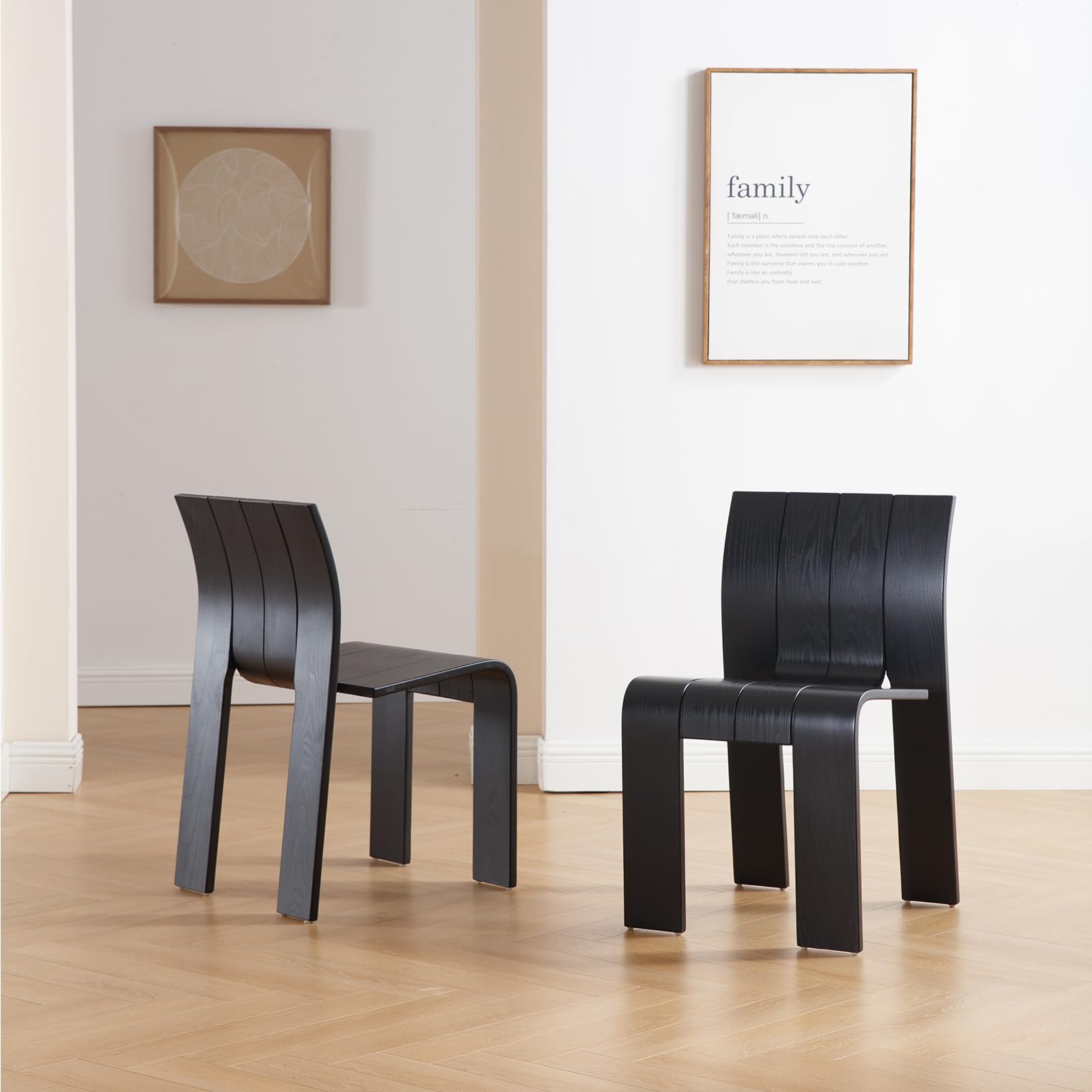 VESCASA Wood Dining Chairs Set of 2 - 6683DC